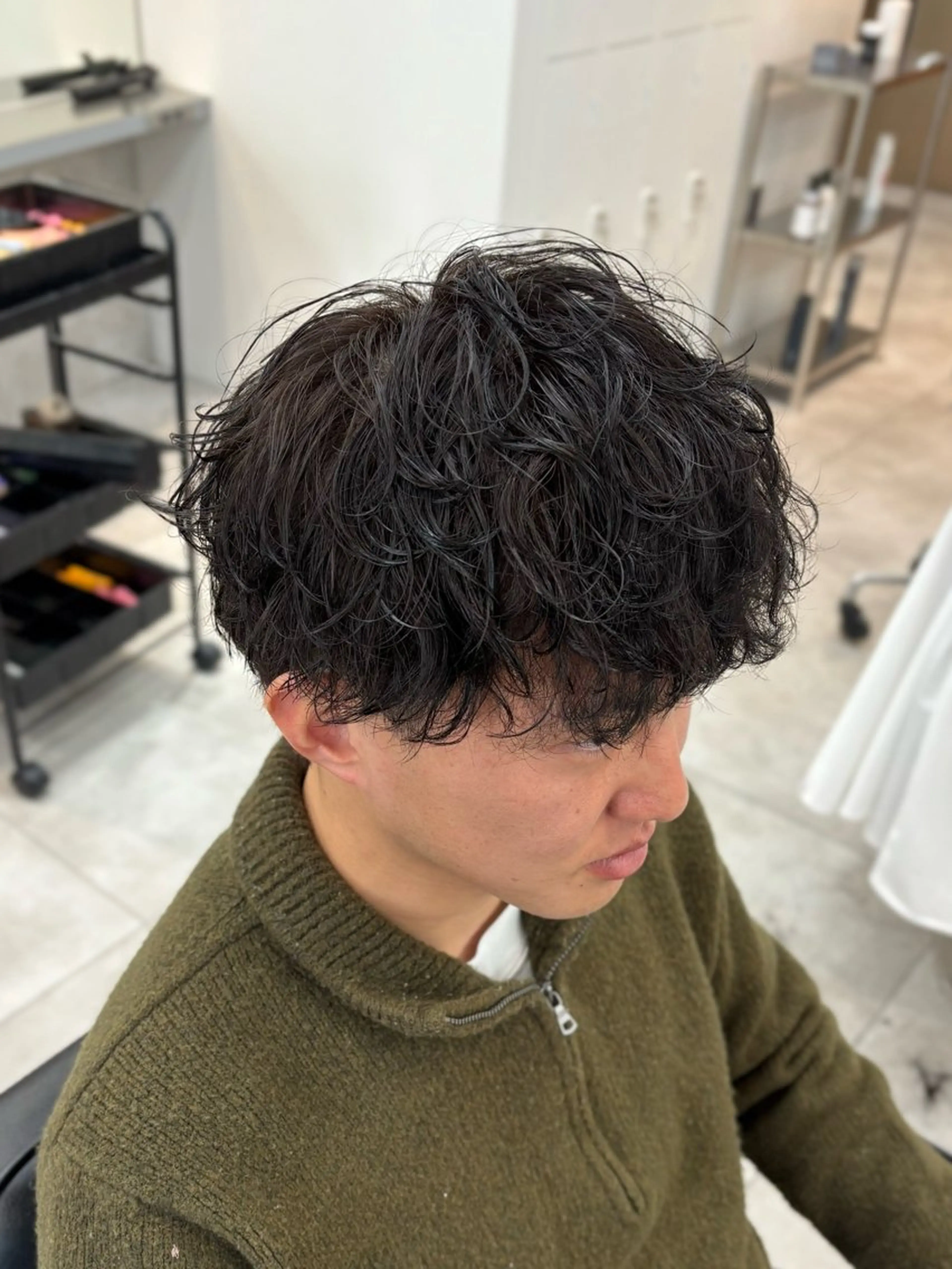 ショート パーマ メンズ メンズパーマ カット パーマ 大宮/メンズパーマ /田中智のヘアスタイル