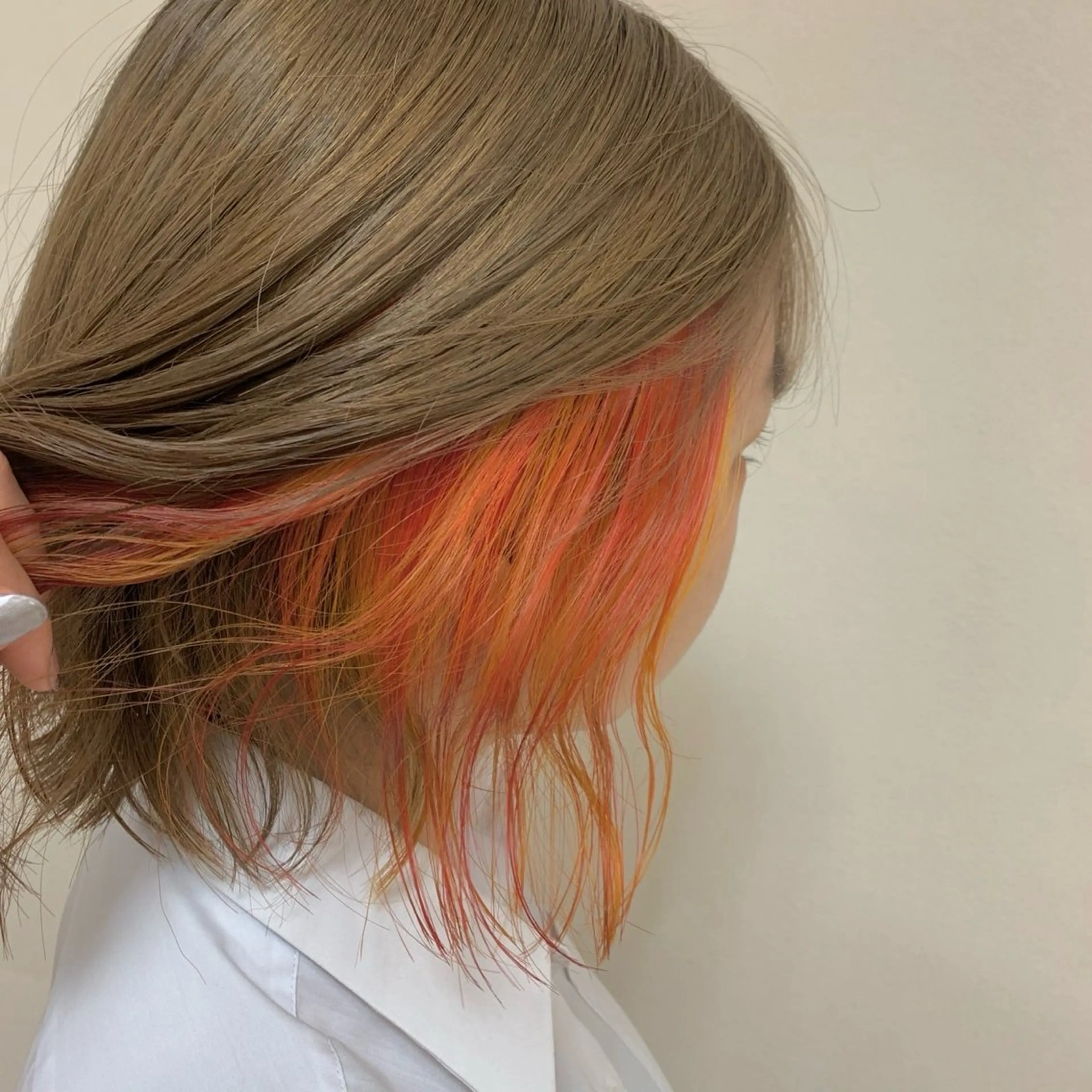 ミディアム ヘアカラー トリートメント ハイトーン/エクステ /りこぴん🎀のヘアスタイル