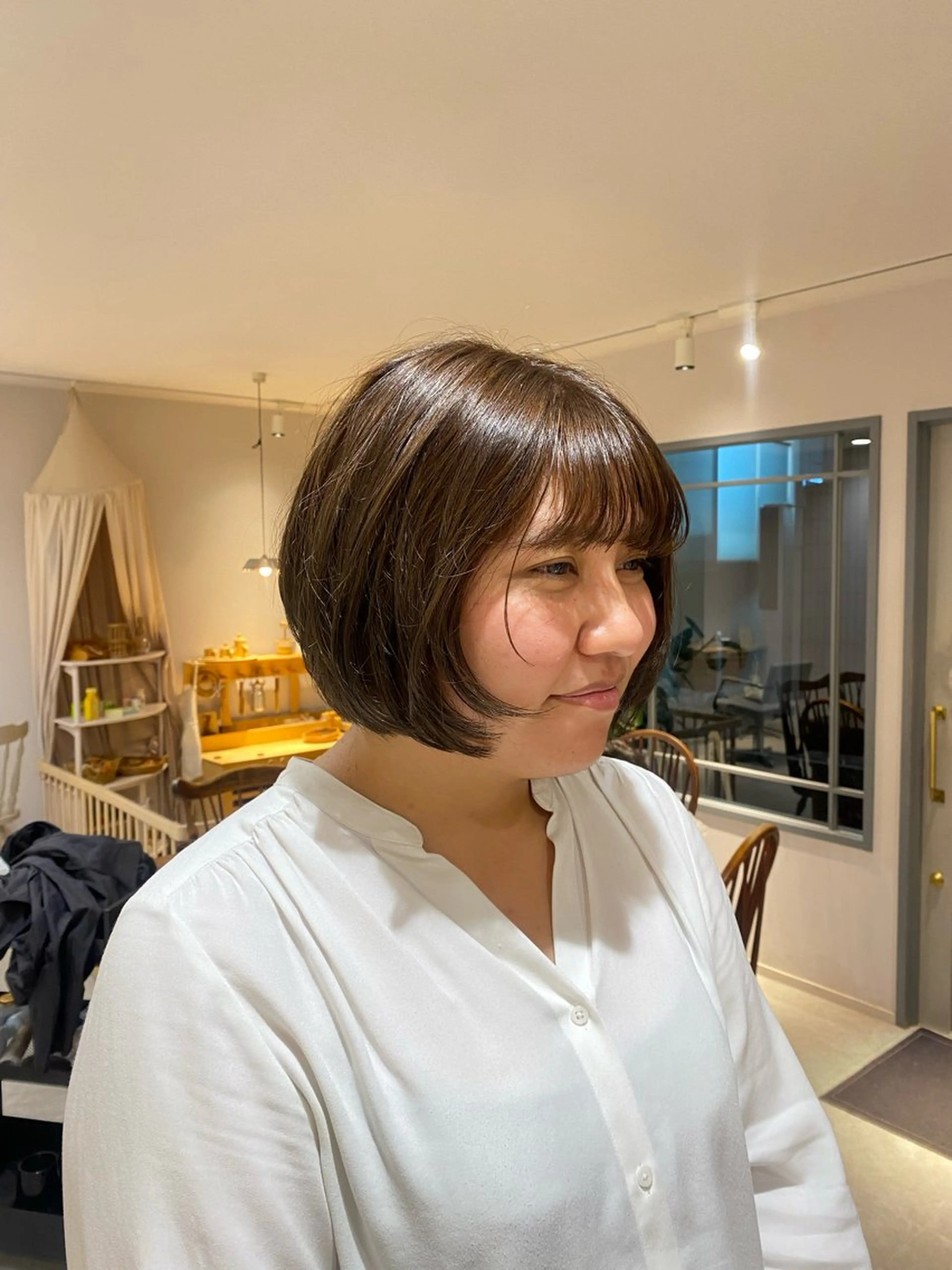 ショート カラー ‎🤍透明感カラー 【仙川】セリナ‎🤍のヘアスタイル