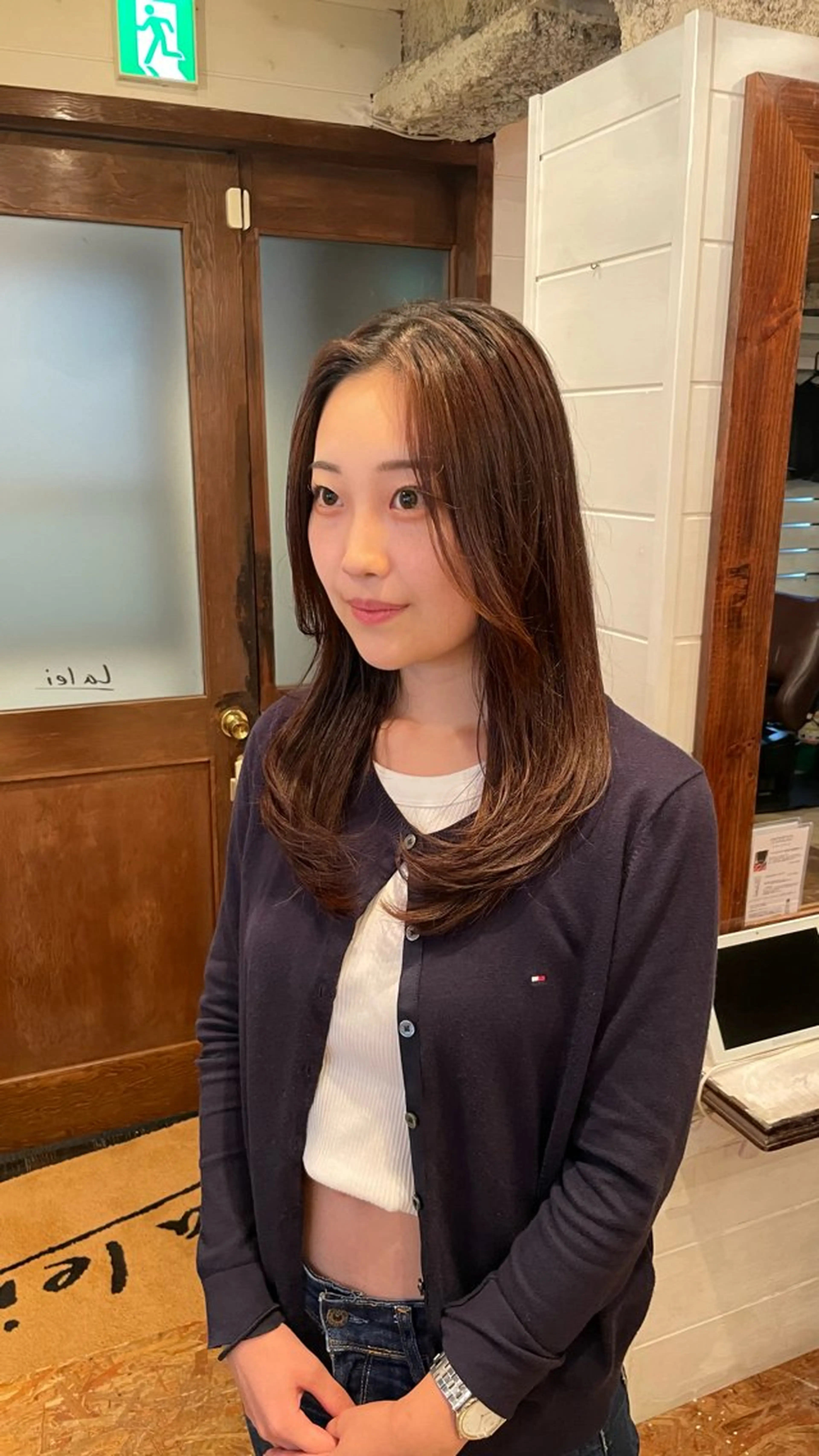 ロング ボブ/縮毛矯正/レイ ヤー♡Natsukiのヘアスタイル