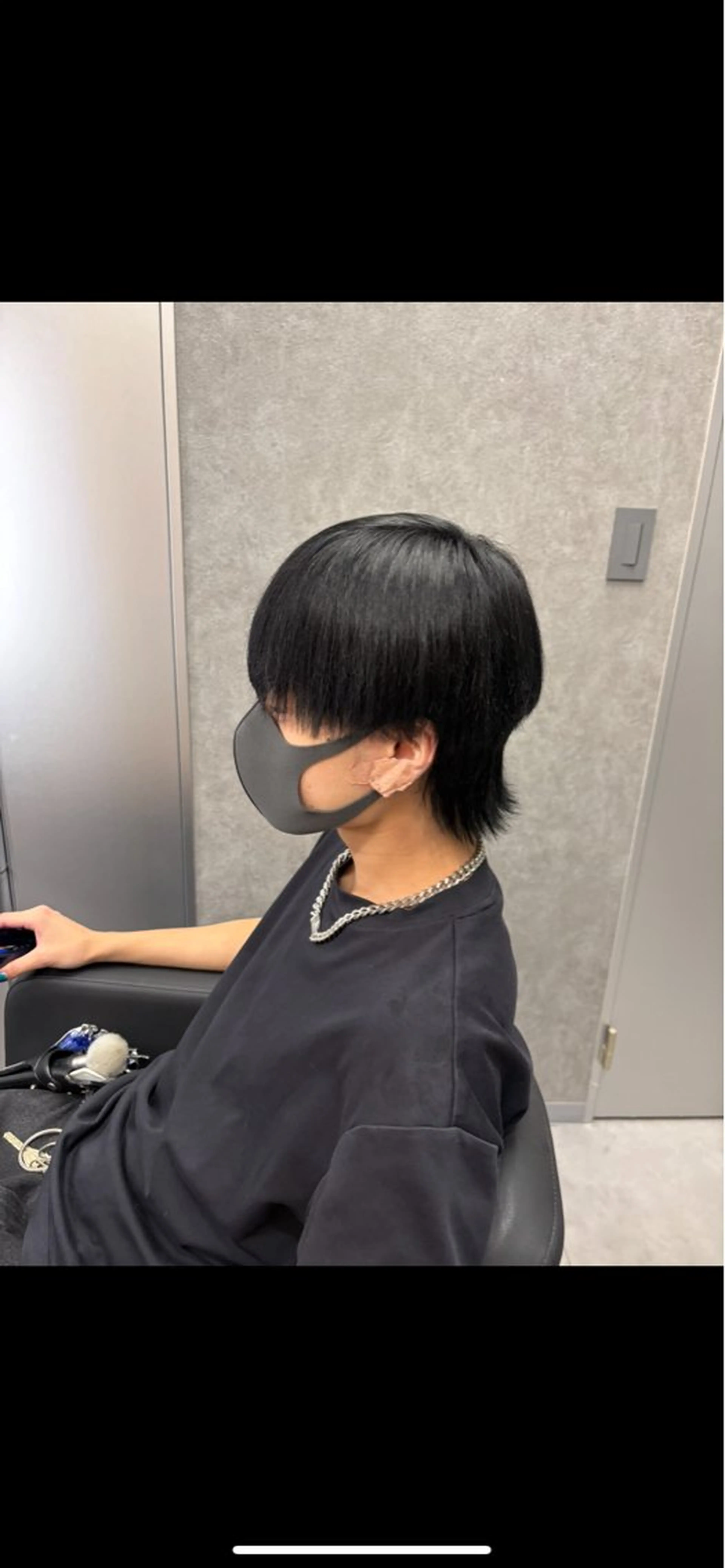 カラー メンズ 黒髪 ヘアカラー 西川 優太のヘアスタイル