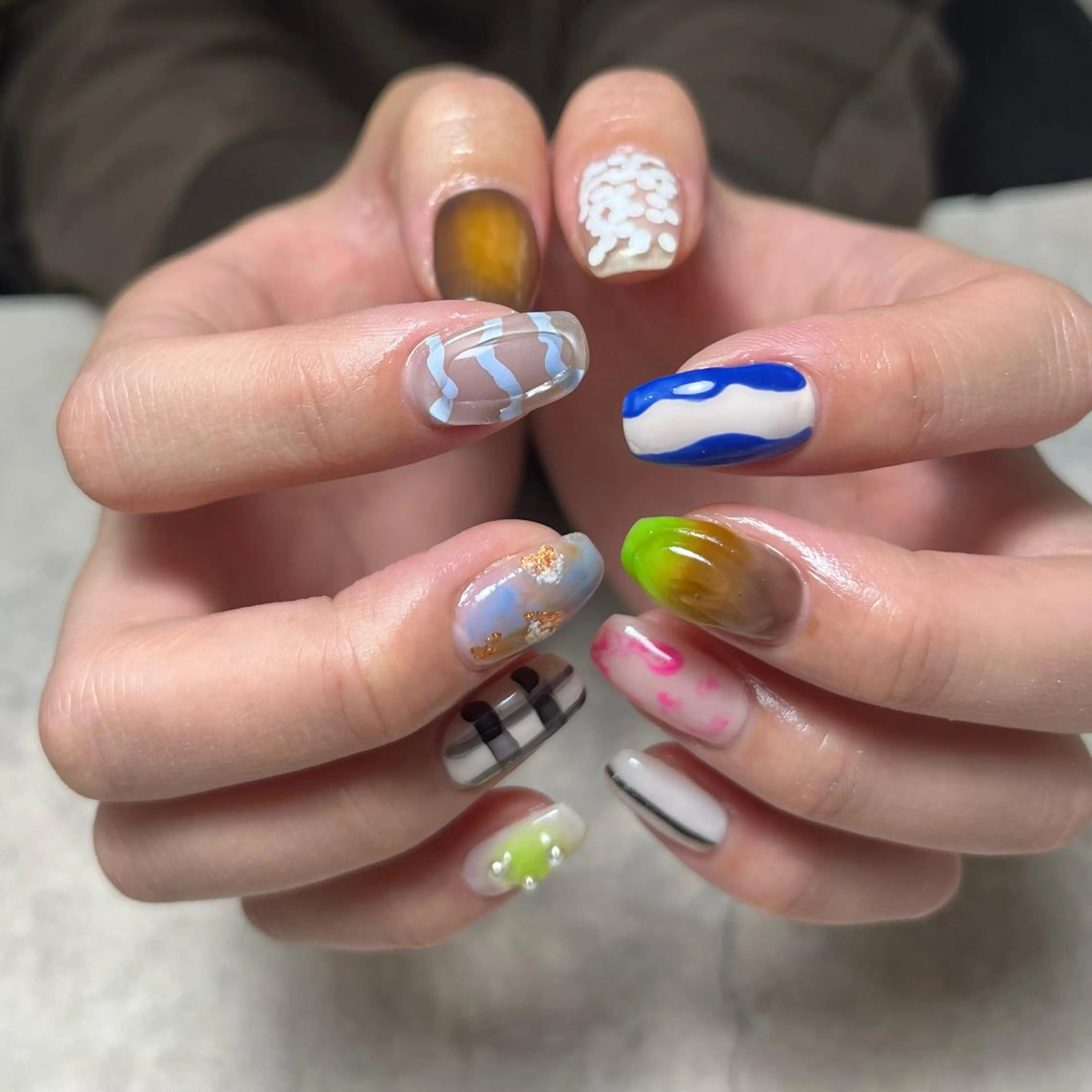 ネイル フラワーネイル ハンドネイル nail salon O (en)所属・vegh. nail／阿波座のネイルデザイン