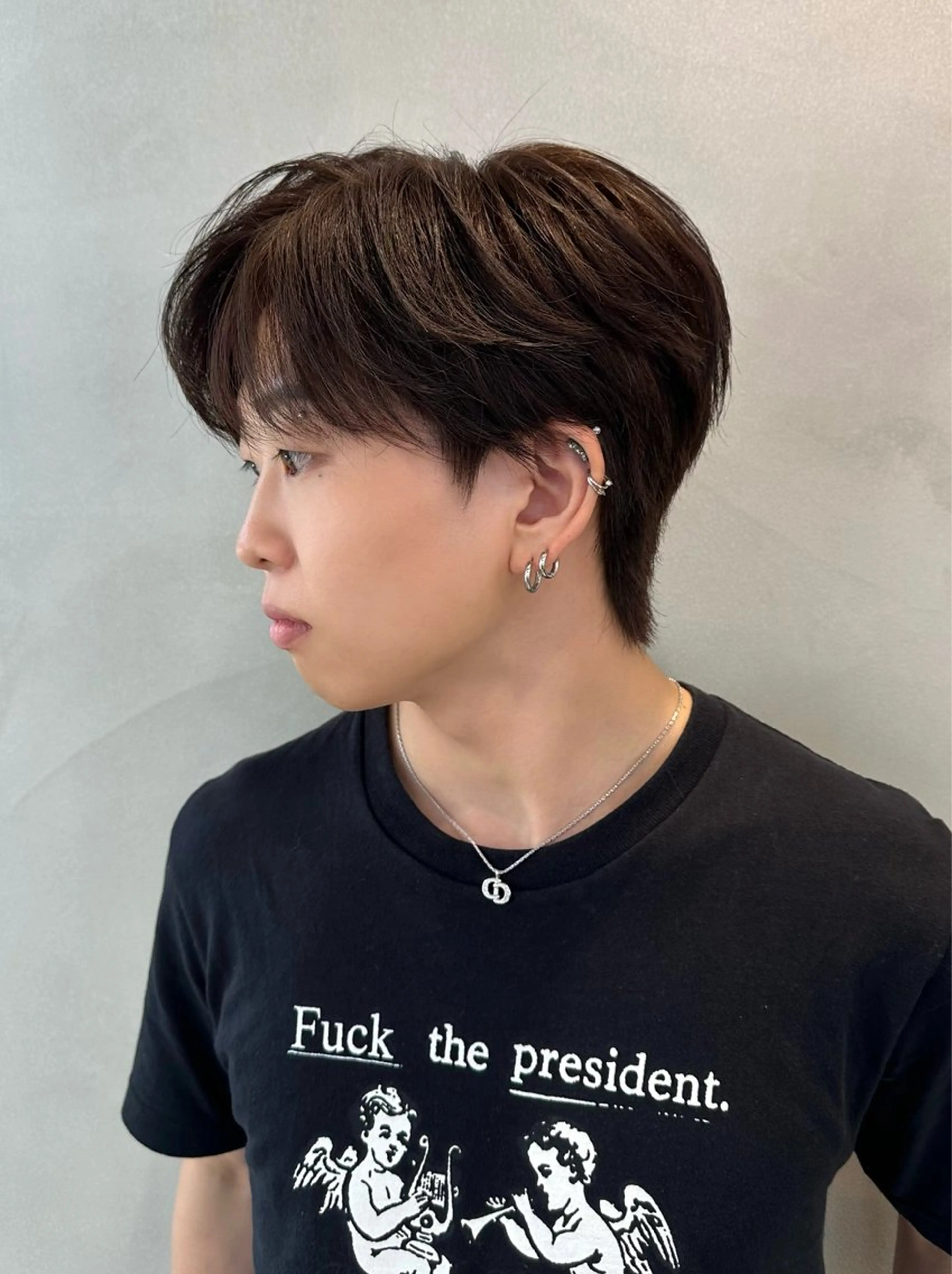 メンズ ブリーチなしW🎀 髪質改善/はのんのヘアスタイル