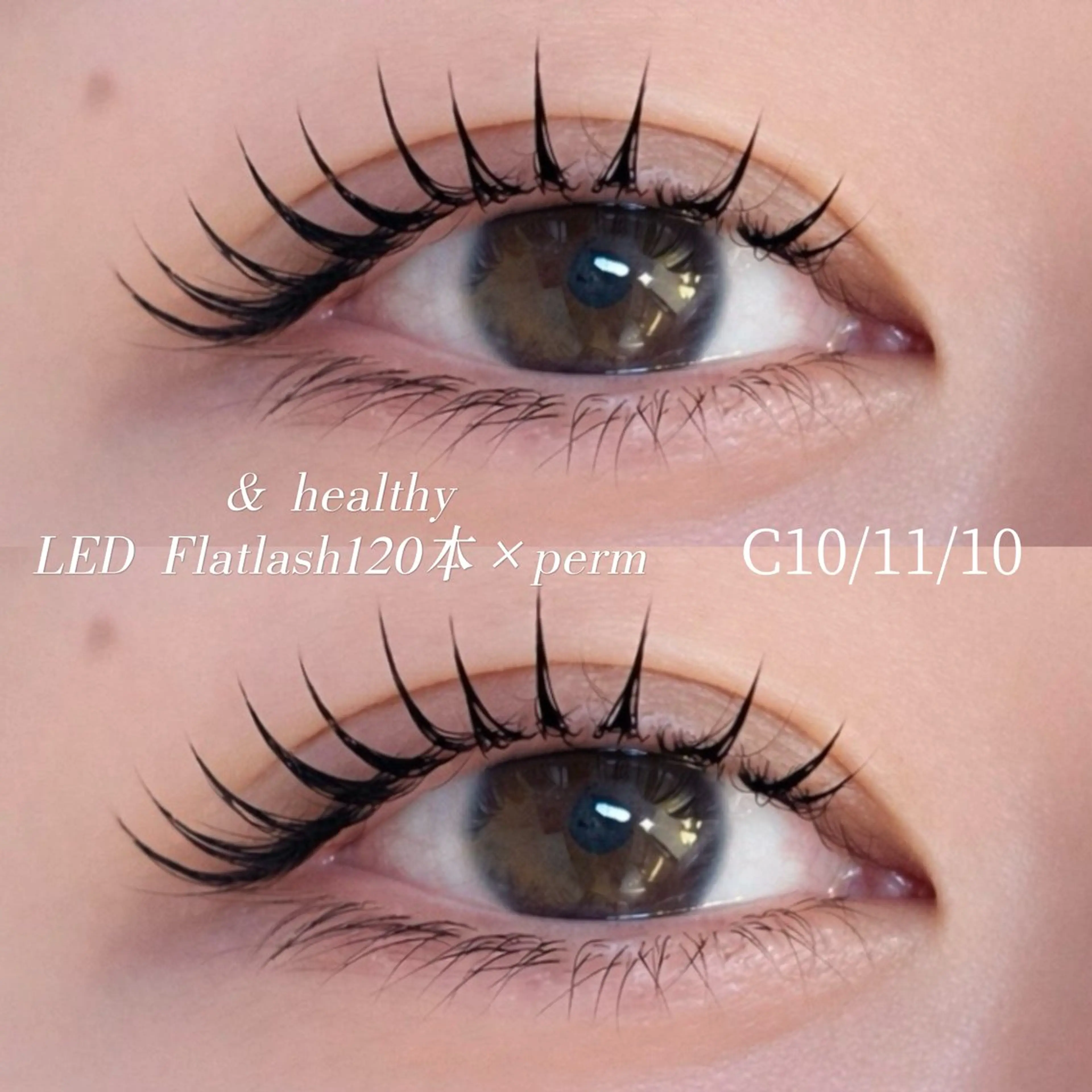 【アンドヘルシー×LED】エクパLEDフラットラッシュ80本【&healthy】アイシャンプー付き🌙の写真