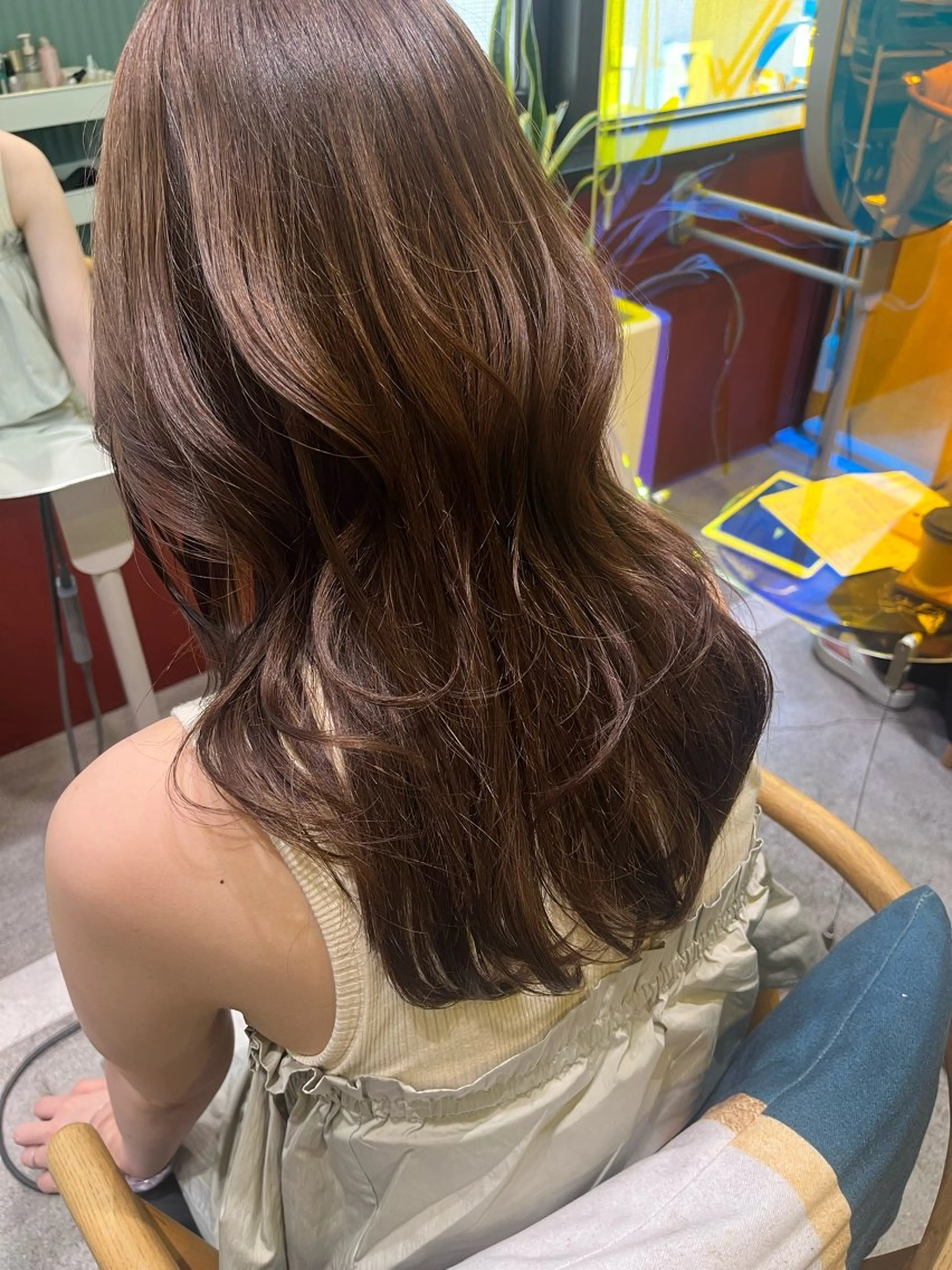 ロング カット ヘアカラー トリートメント レイヤーカット ✨️奥田良太✨️のヘアスタイル