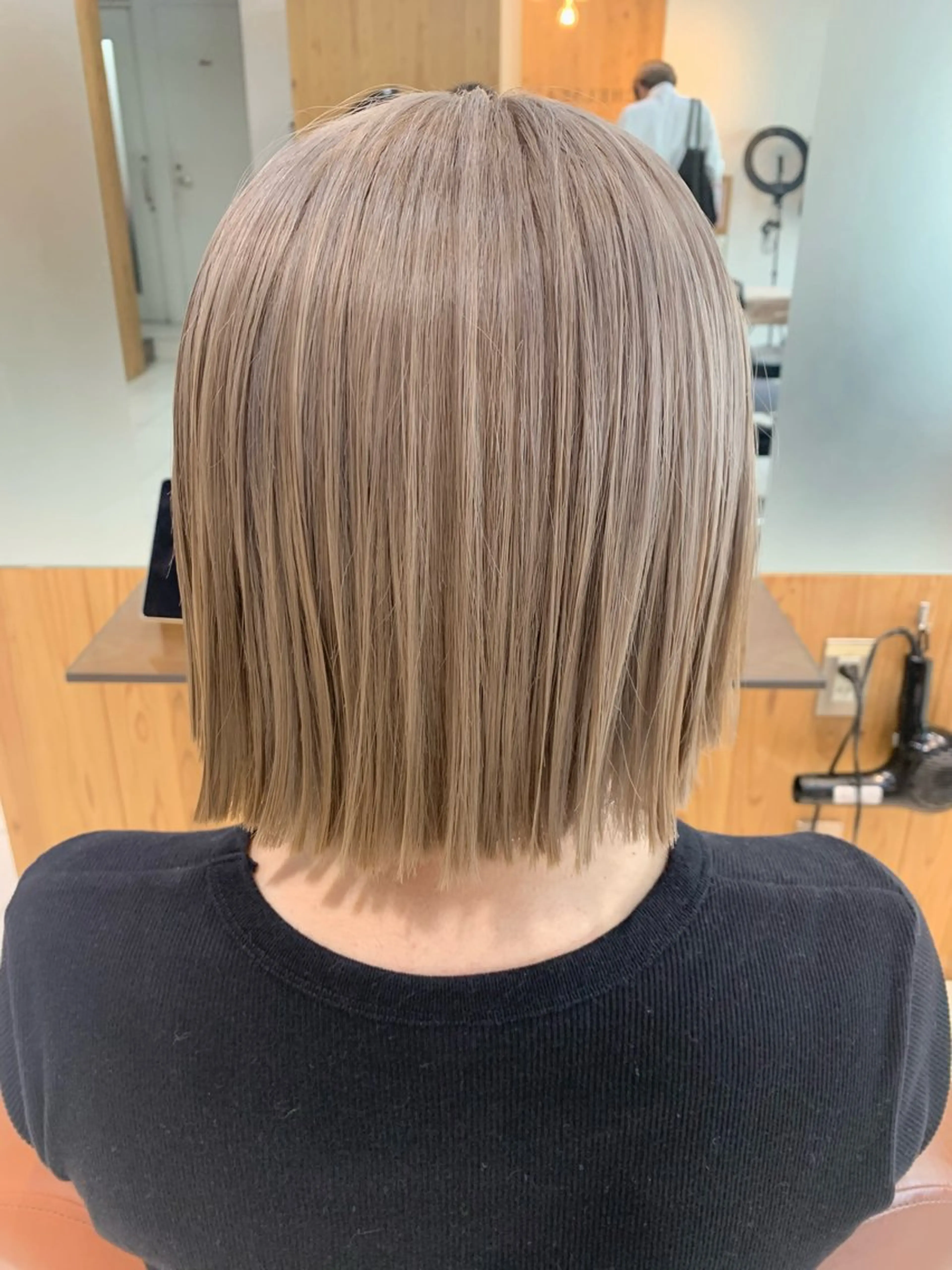 ショート ヘアカラー トリートメント CHELSEA神戸所属・MORISAKI ✂︎縮毛矯正のヘアスタイル