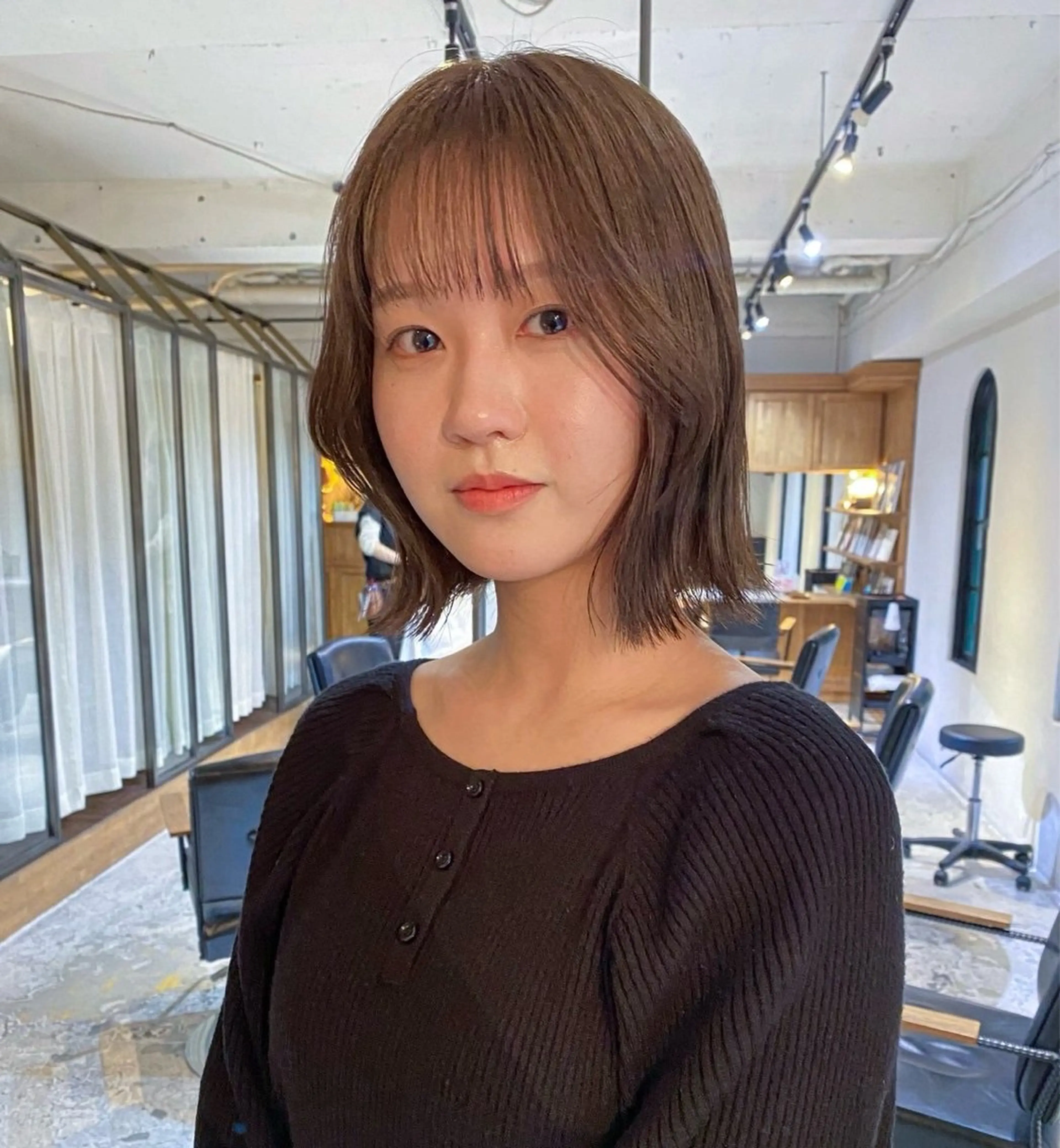 ミディアム ボブ 外ハネヘア FERIA 緑地公園 🎀山口 ゆらら🎀のヘアスタイル