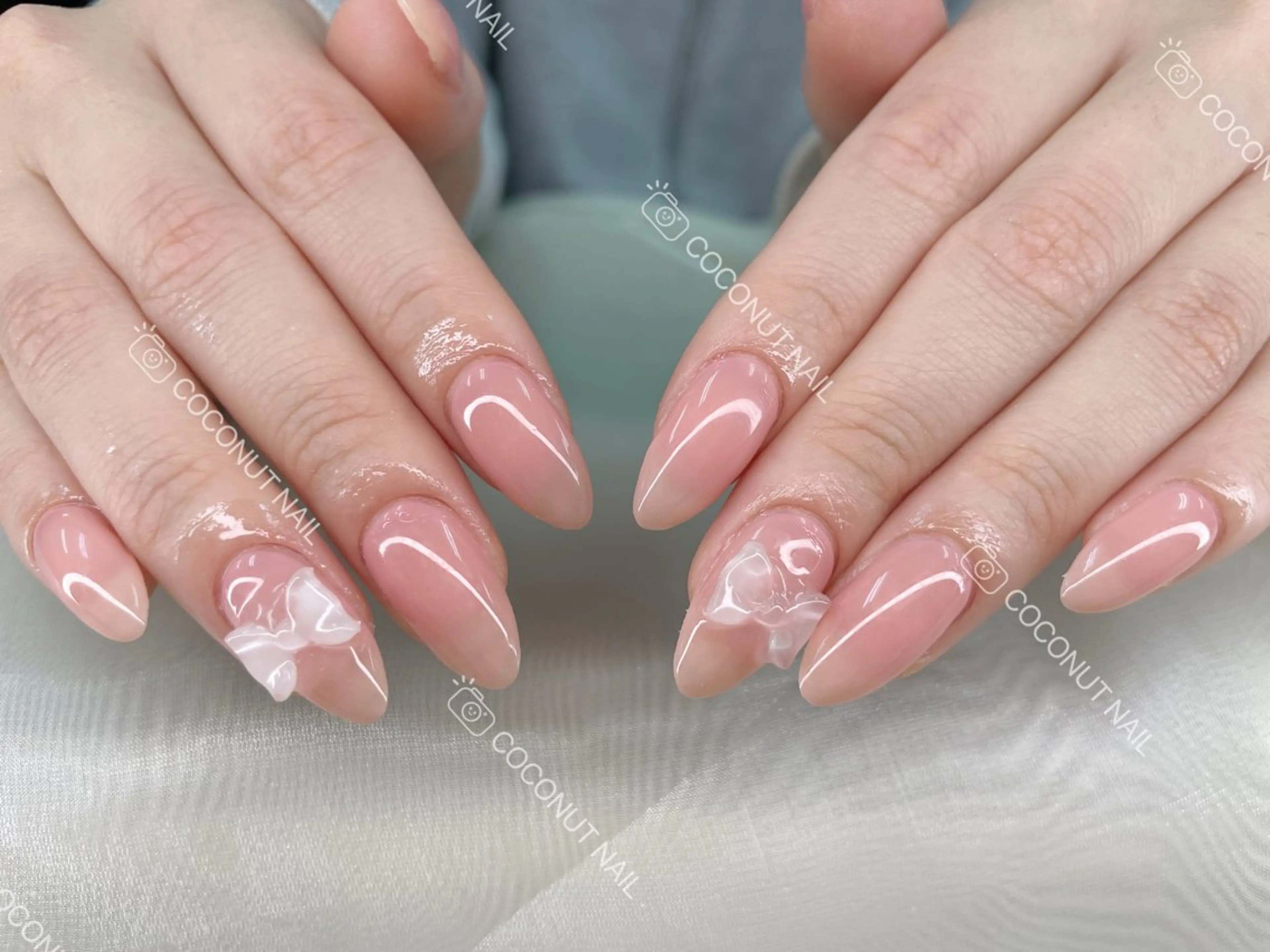 ネイル べっ甲ネイル フレンチネイル キラキラネイル マグネットネイル 大理石ネイル(マーブル) ハンドネイル 神田 ココナッツのネイルデザイン