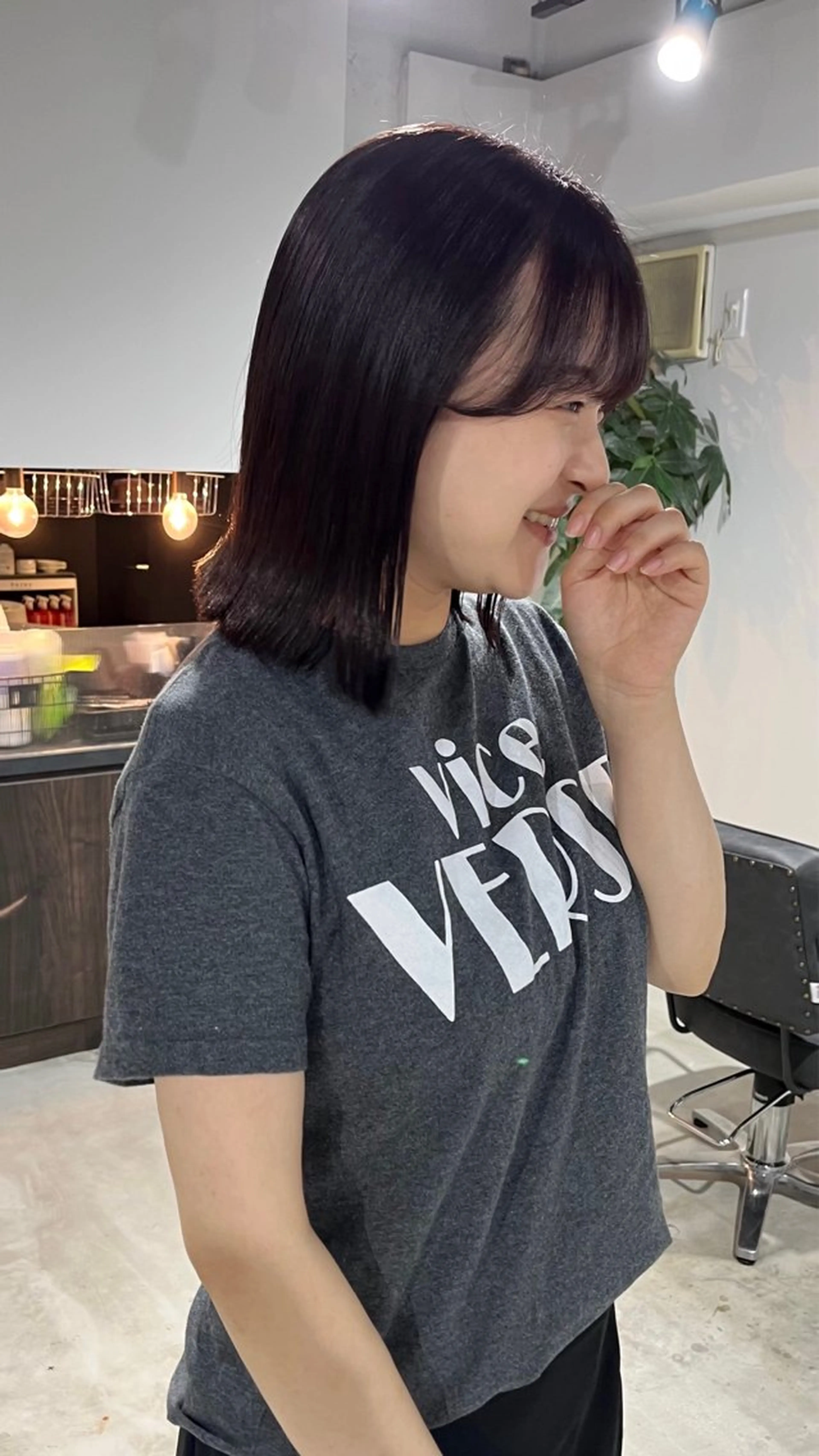 ミディアム ALLYS 渋谷店所属・最高級の艶のある カラーmei🎨のヘアスタイル