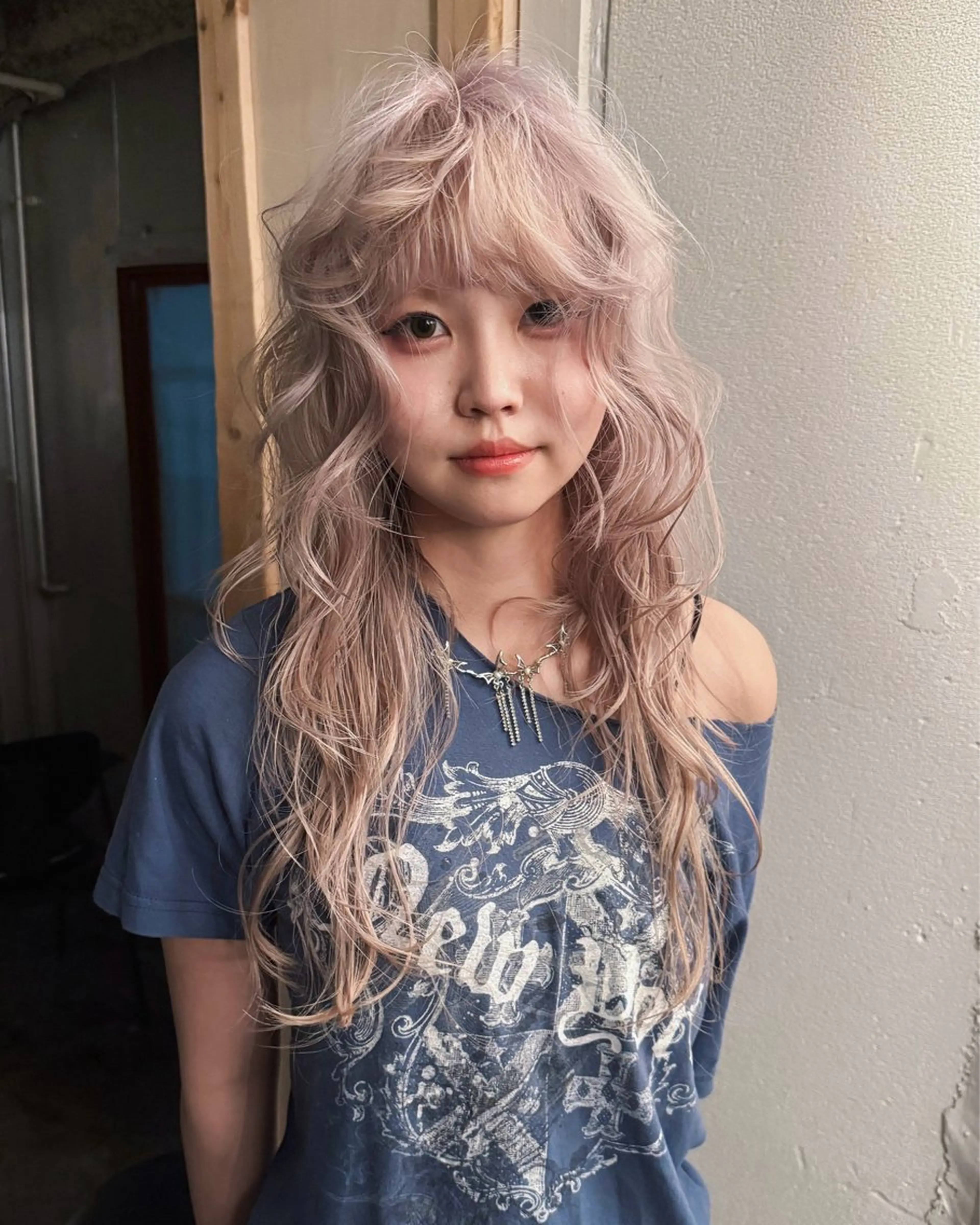 ロング カラー カット ヘアカラー ハイトーン/デザイン /ひさやのヘアスタイル