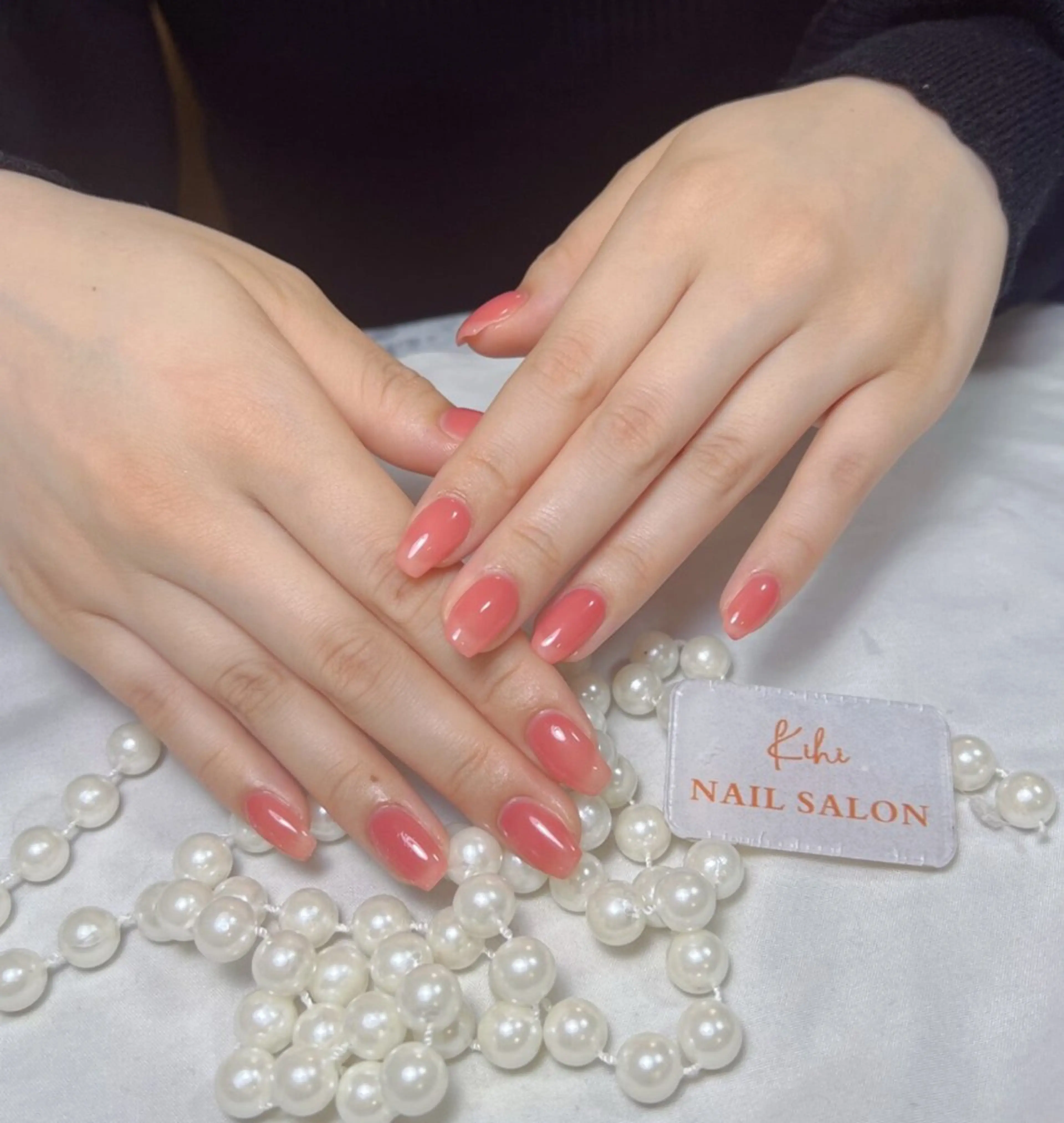 ネイル アートネイル フレンチネイル ジェルネイル グラデーション 韓国ネイル 村中 ハナのネイルデザイン