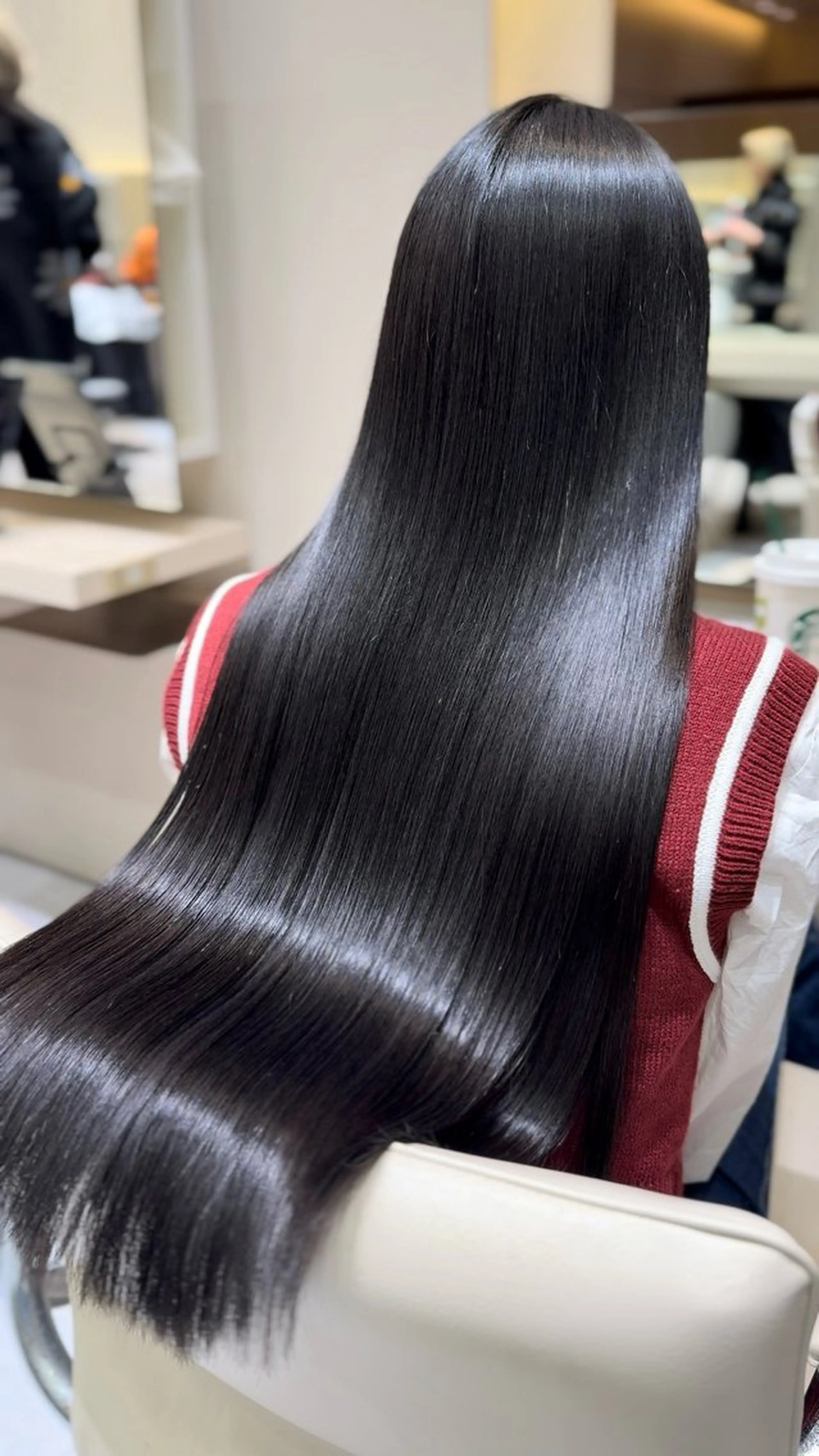 ロング 縮毛矯正 西宮ガーデンズ k-two土田陸登のヘアスタイル