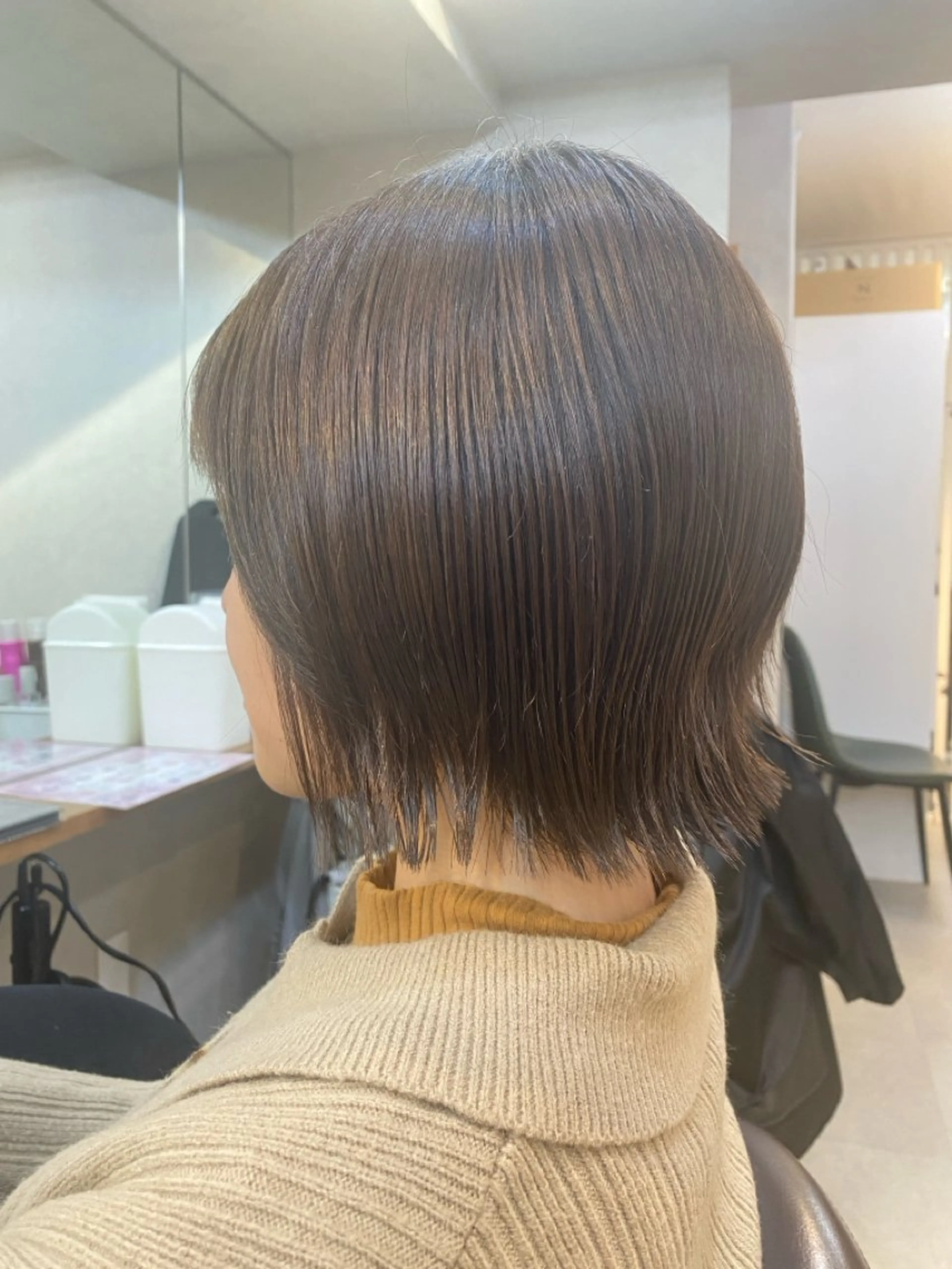 ショート ショートボブ アッシュ ボブ ショートヘア 外ハネヘア JouleSouth 佐野花苗[新宿]のヘアスタイル