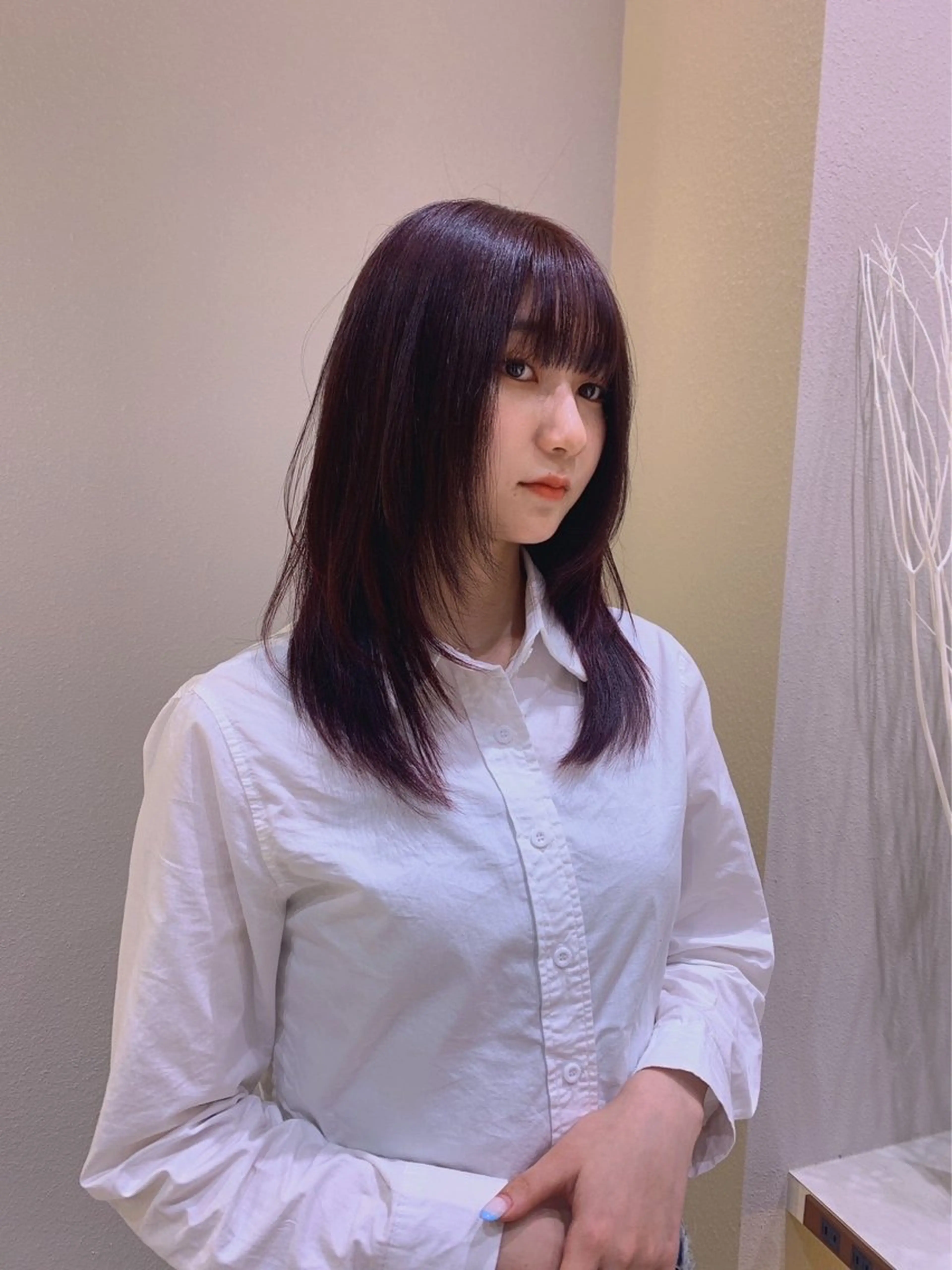 ロング カット ヘアカラー トリートメント 🩵縮毛矯正・ボブ 岩原朋也🩵のヘアスタイル