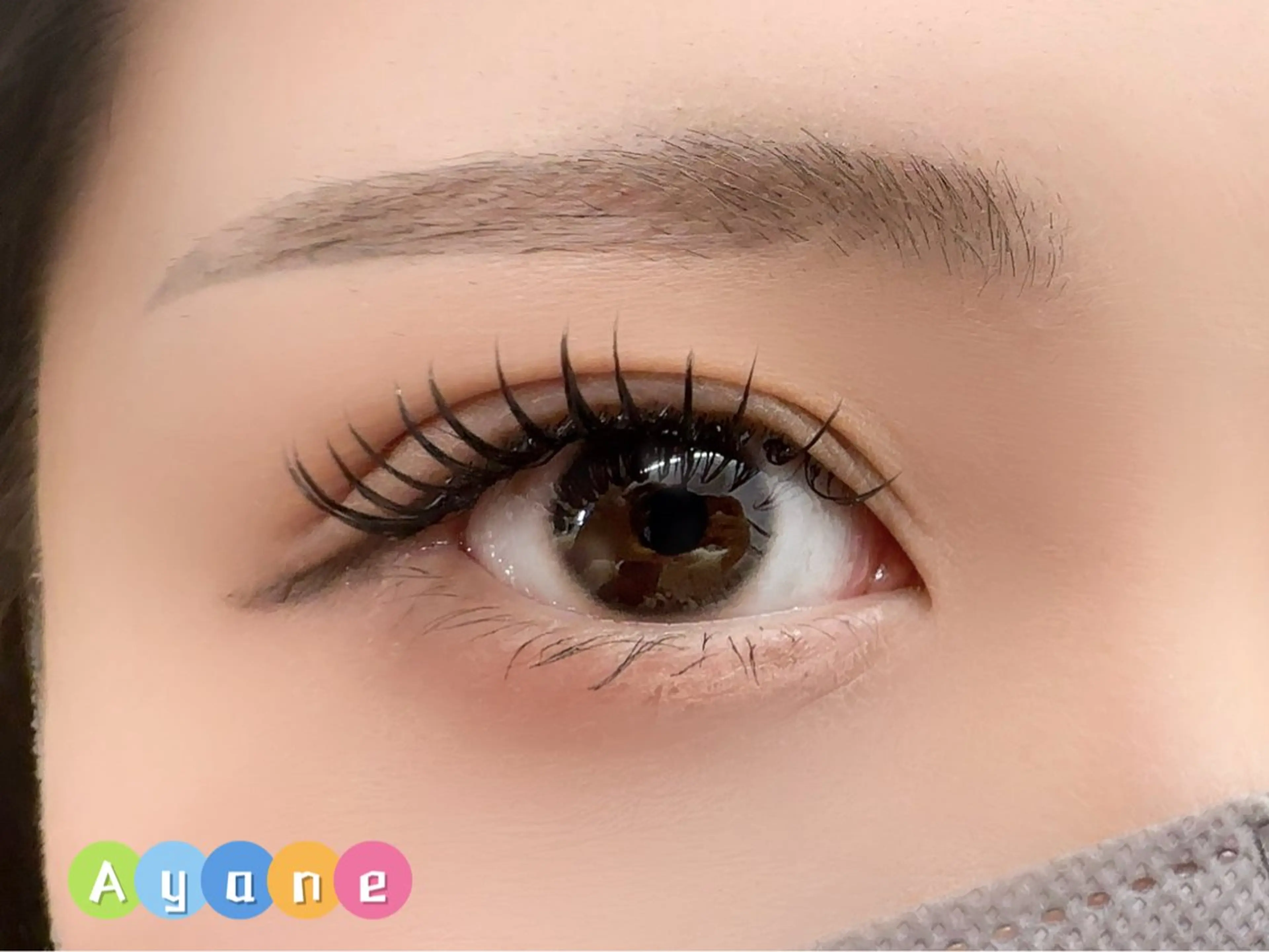 マツエク・マツパ 付け放題 バインドロック 束感まつ毛 フラットラッシュ 韓国風マツエク ACIEL EYELASH SALON所属・あ やねのマツエク・マツパデザイン