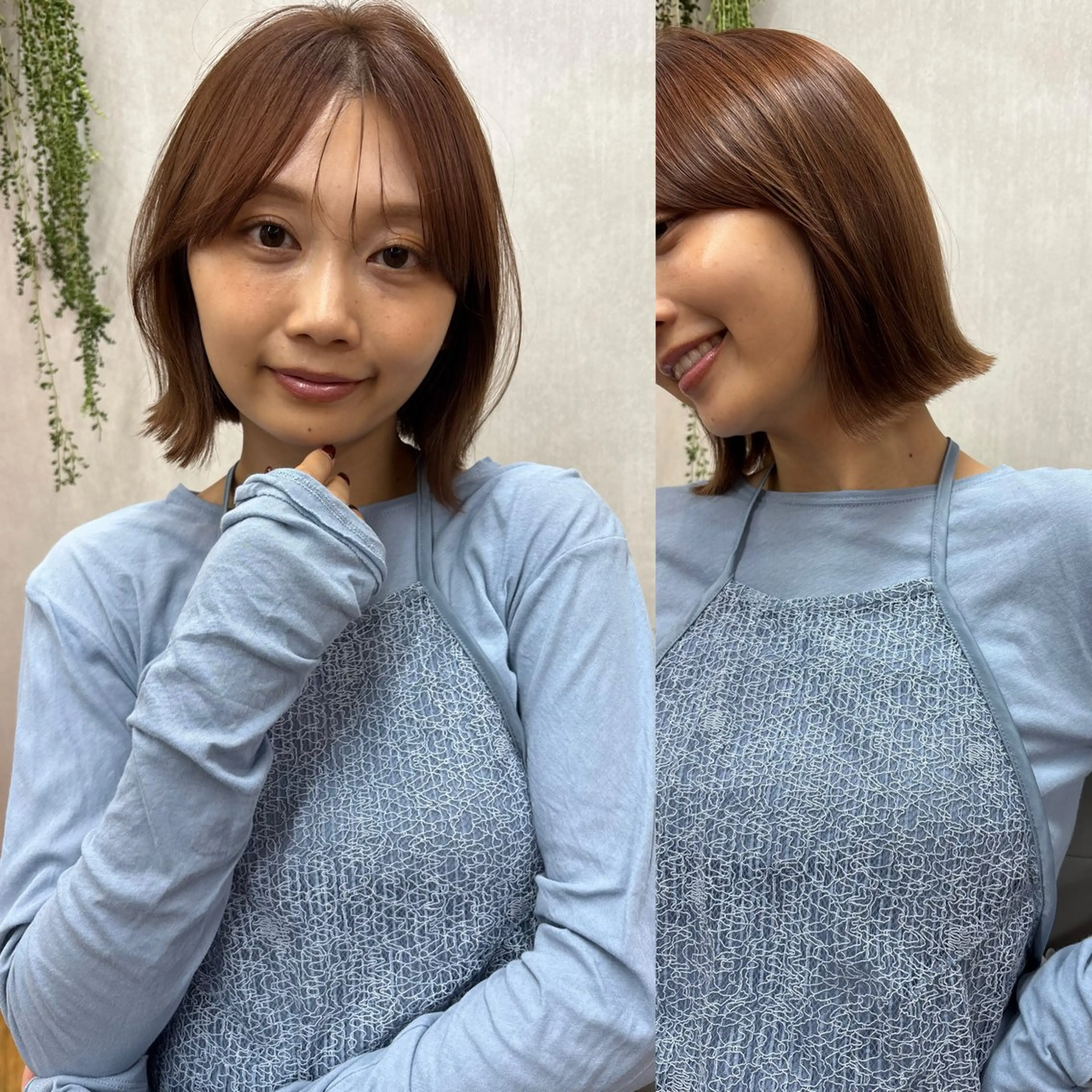 ミディアム ボブ ヘアカラー ボブ/ミディアム 親しみやすさ/さくらのヘアスタイル