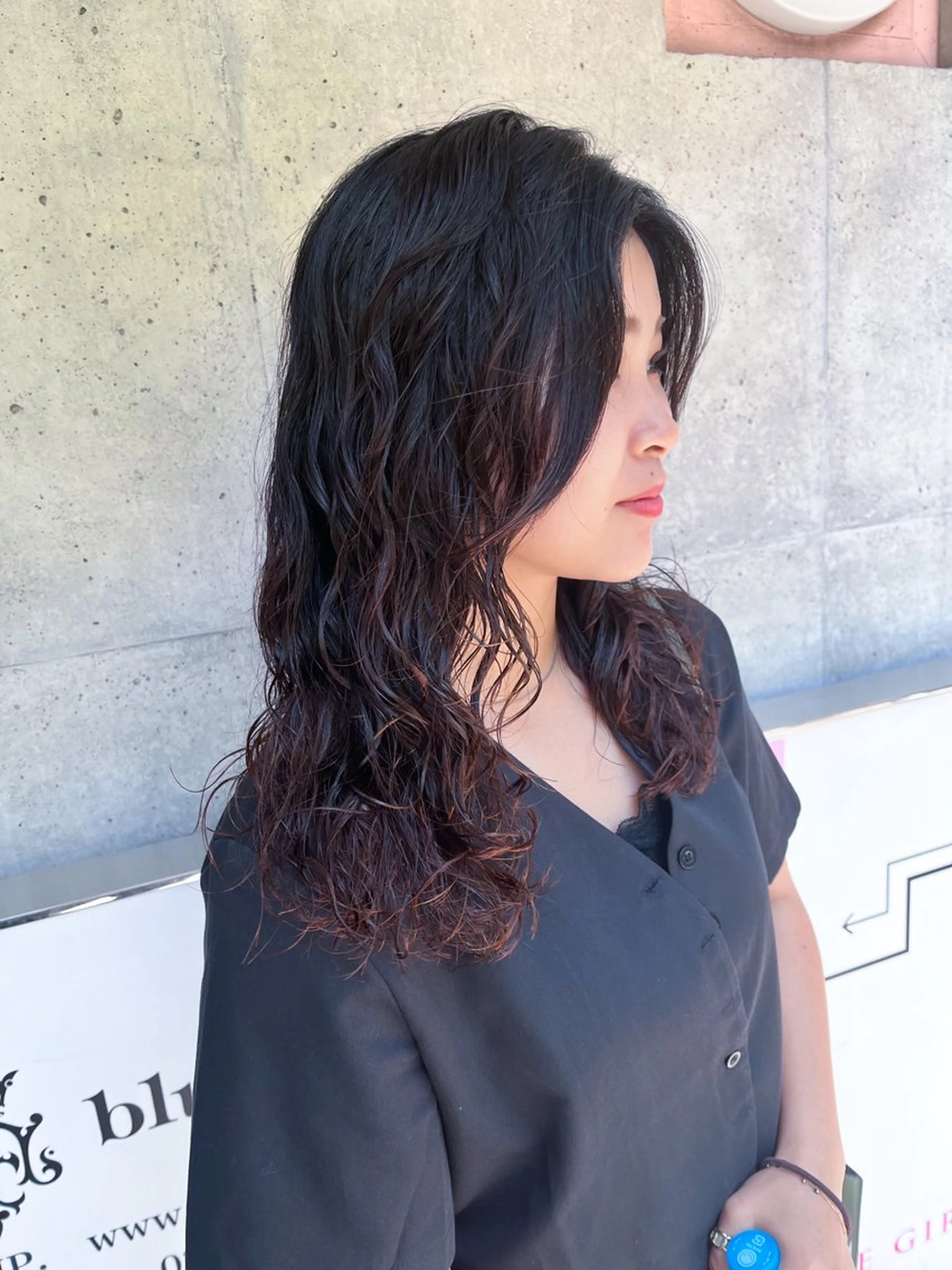 セミロング パーマ セミロングパーマ 原宿パーマ kazuのヘアスタイル