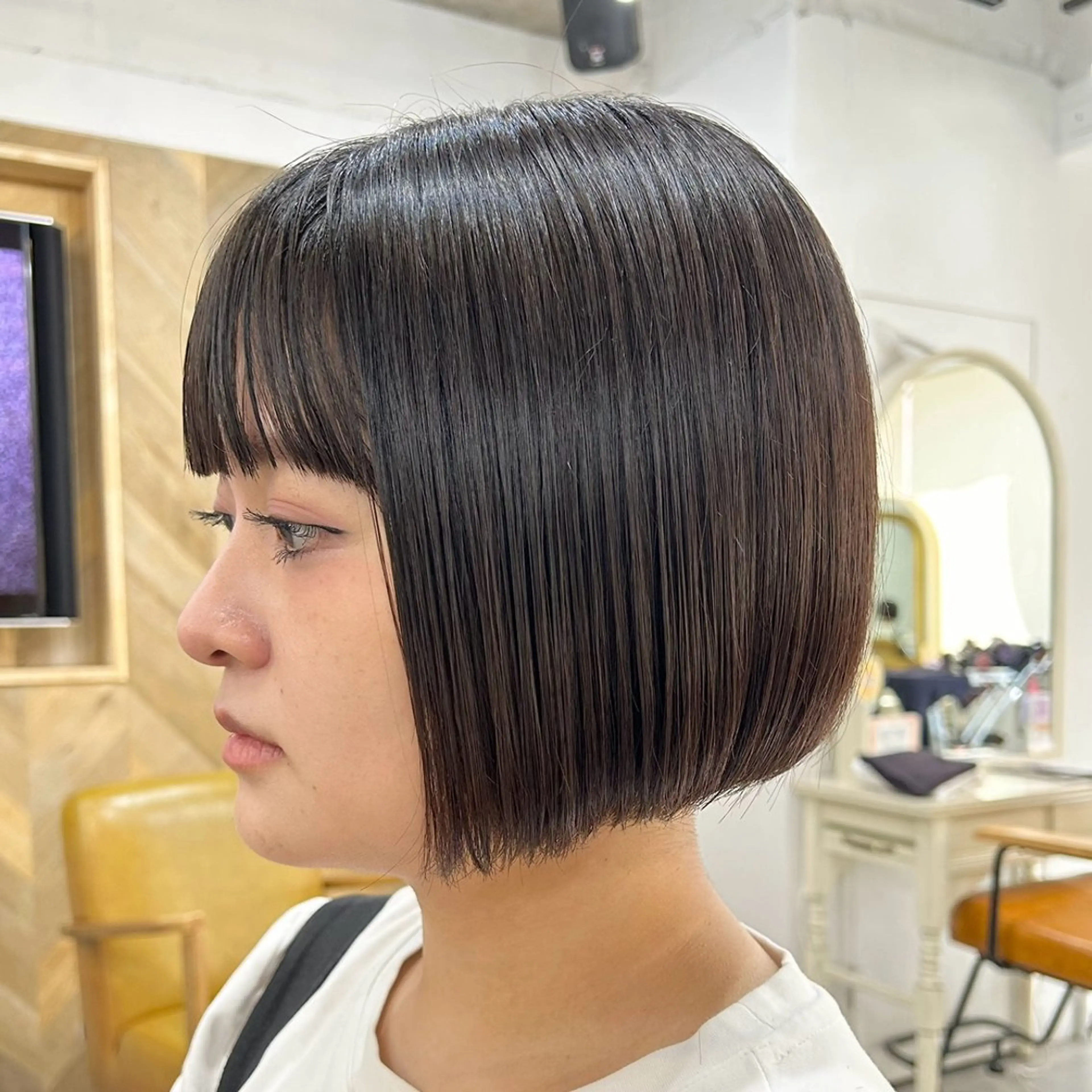 ショート 顔まわりカット/ボブ /🧁とーこ🧁のヘアスタイル