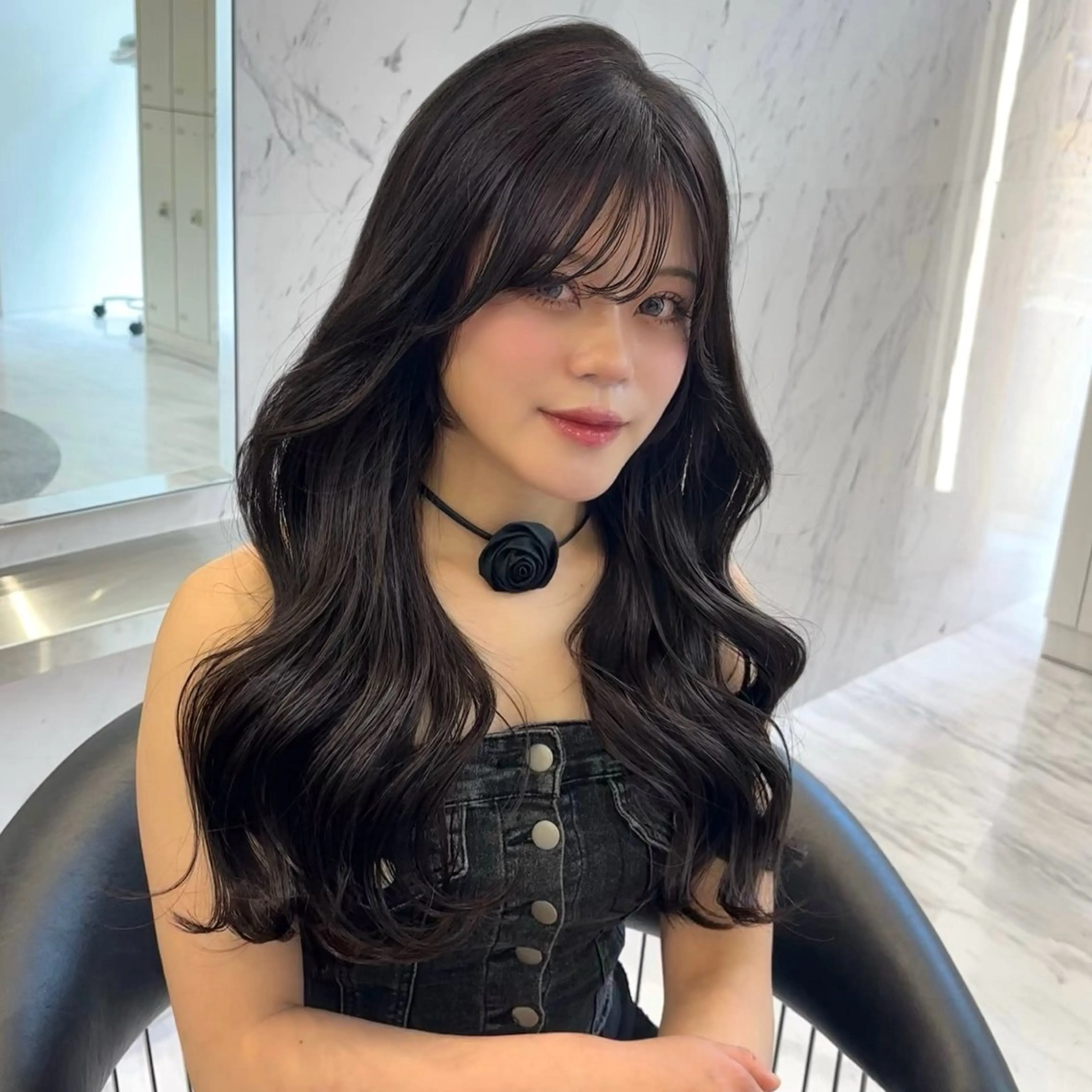 ロング カラー ロング カット ヘアカラー トリートメント ParveMix 🐾鳥取彩花のヘアスタイル