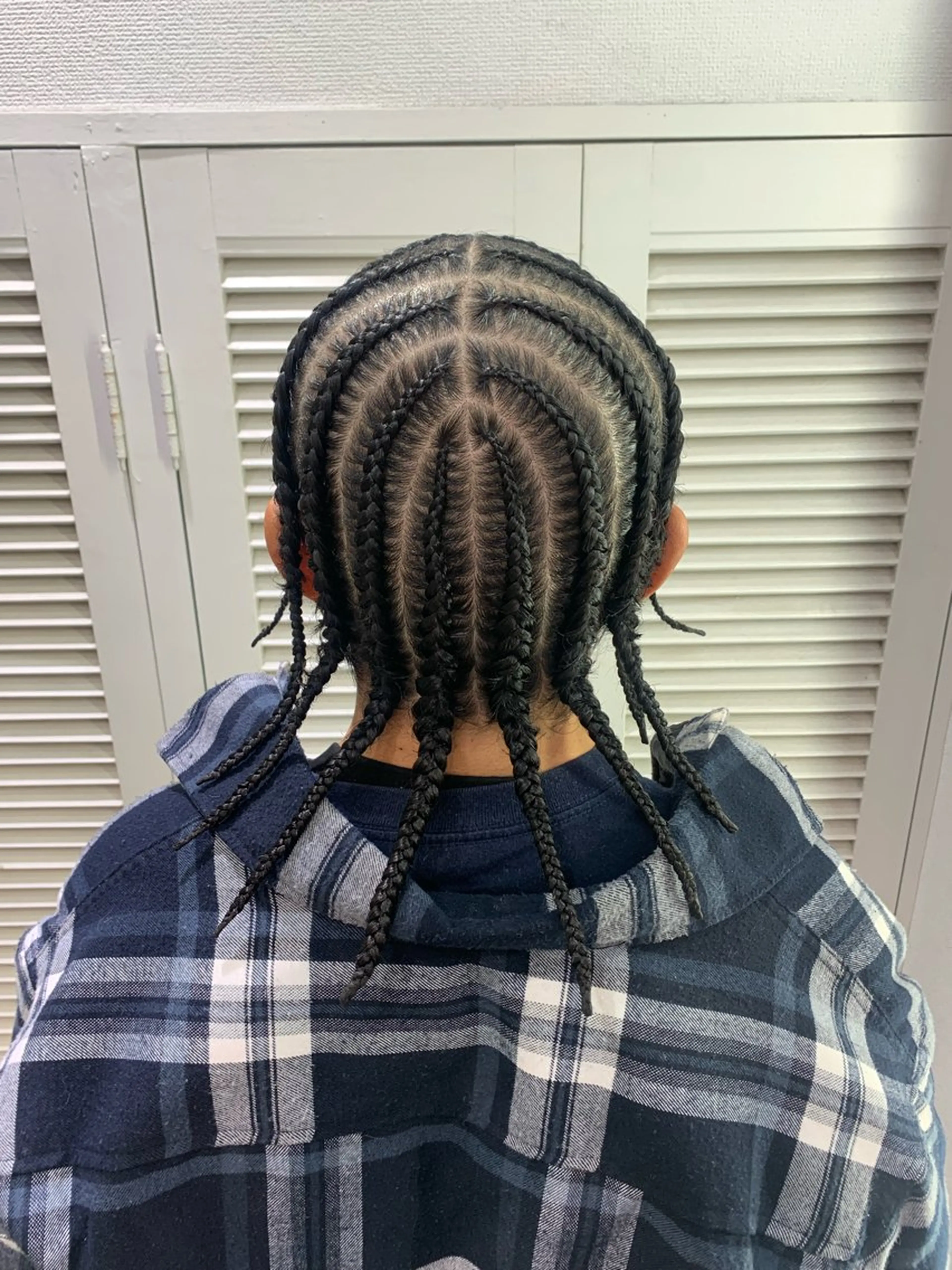 ショート ヘアアレンジ メンズ Lehua   (レフア)所属・MEI/ブレイズ/ コーンロウ/茅ヶ崎のヘアスタイル