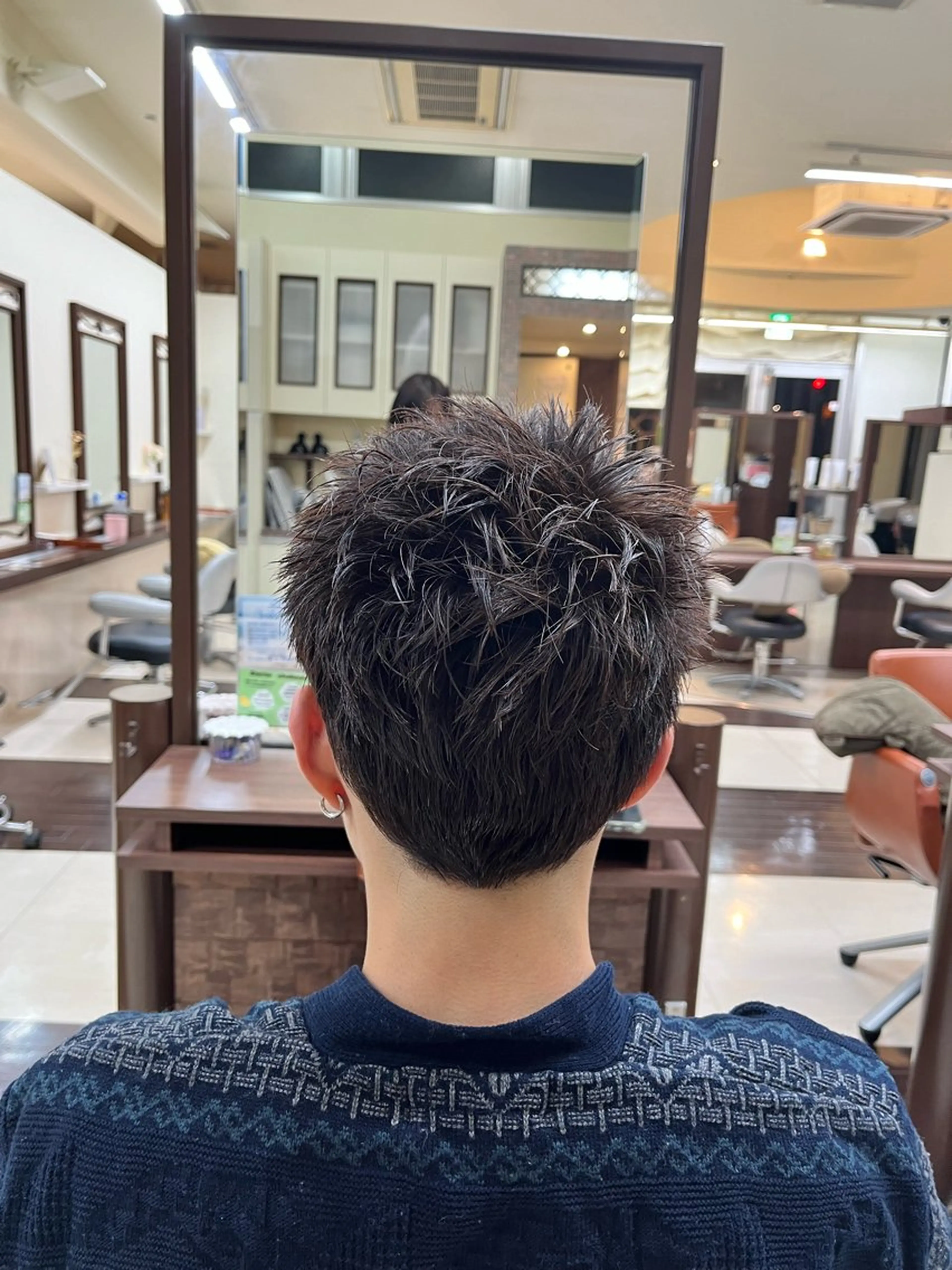 ショート メンズ スパイキーショート ショートヘア AROH men's cut&men's perm 船橋店所属・🧊メンズ特化🧊 高木航希のヘアスタイル