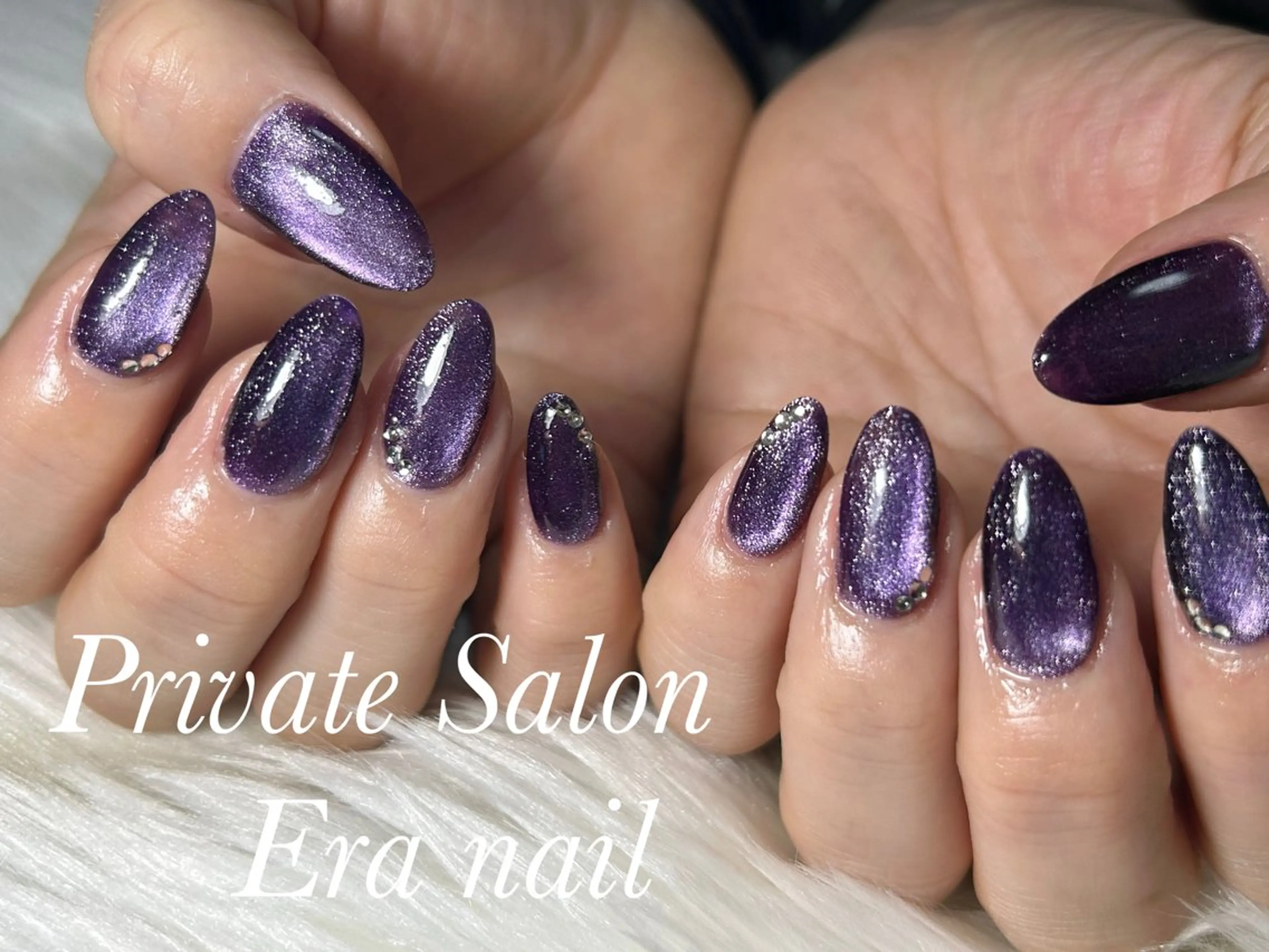 ネイル マグネットネイル ハンドネイル Era nailのネイルデザイン