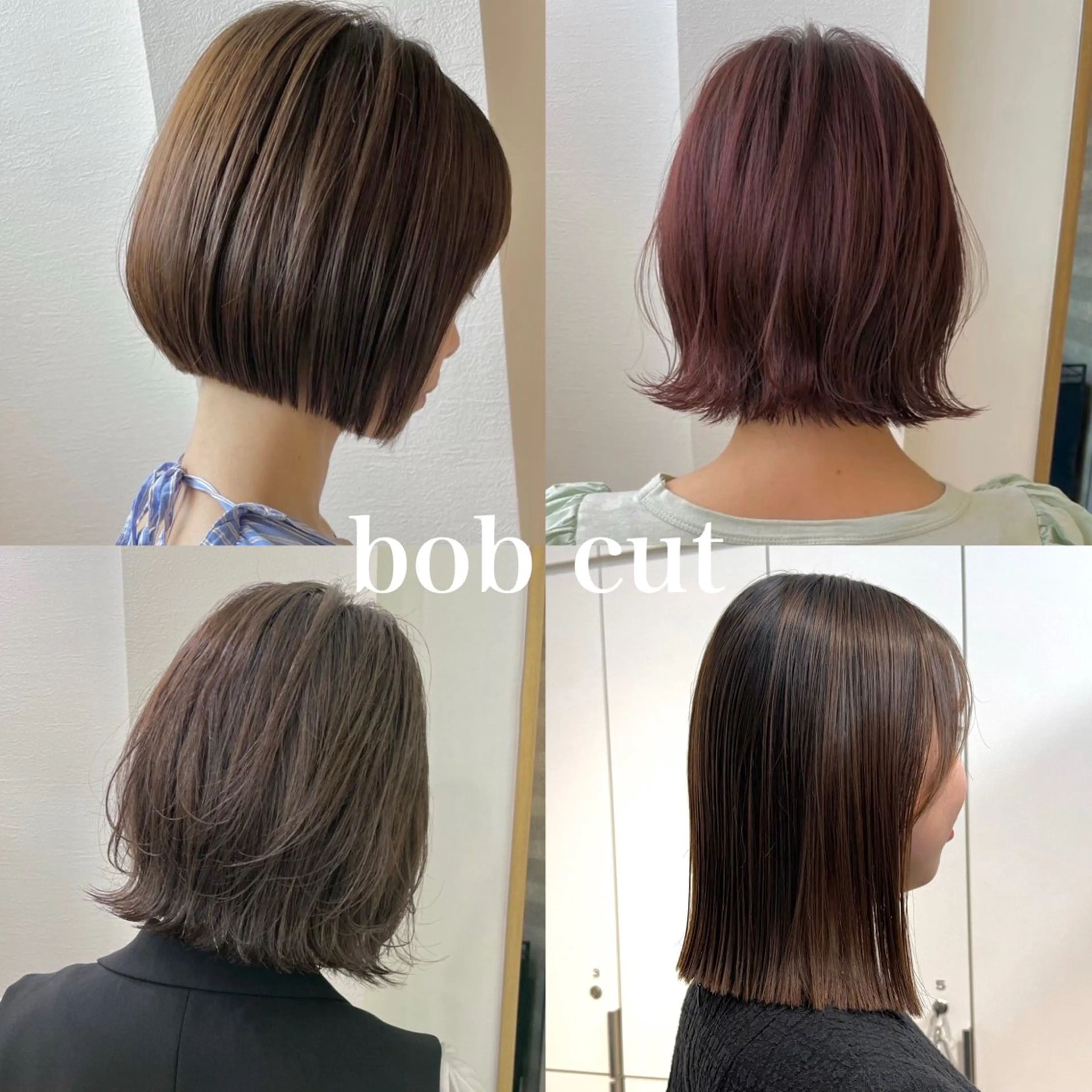 ミディアム ボブ カット トリートメント レイヤー/パーマ/ 艶カラー/💚千琴のヘアスタイル