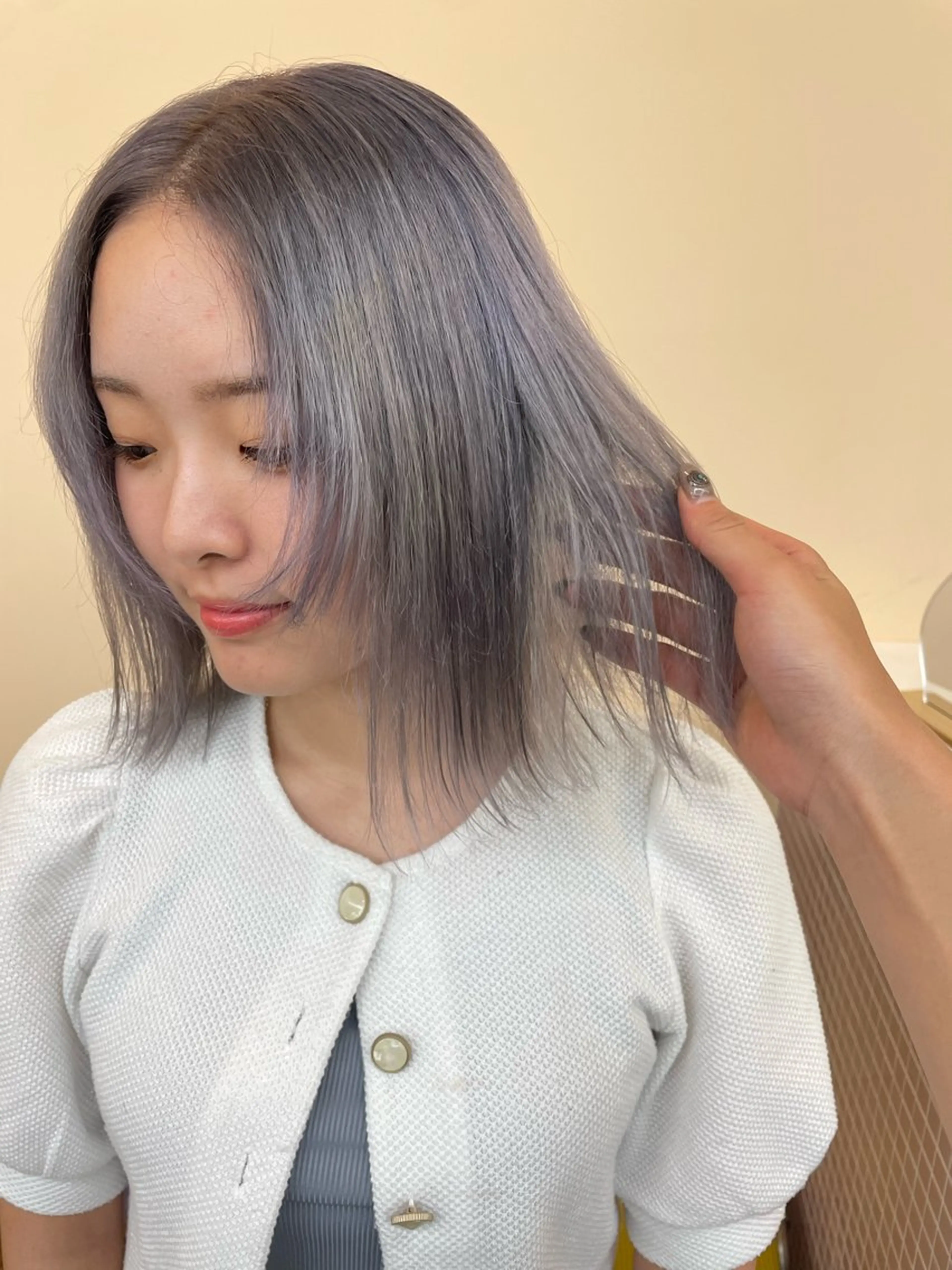 ショート カラー ヘアカラー トリートメント カットモデル/ ハイトーン/ゆうあのヘアスタイル