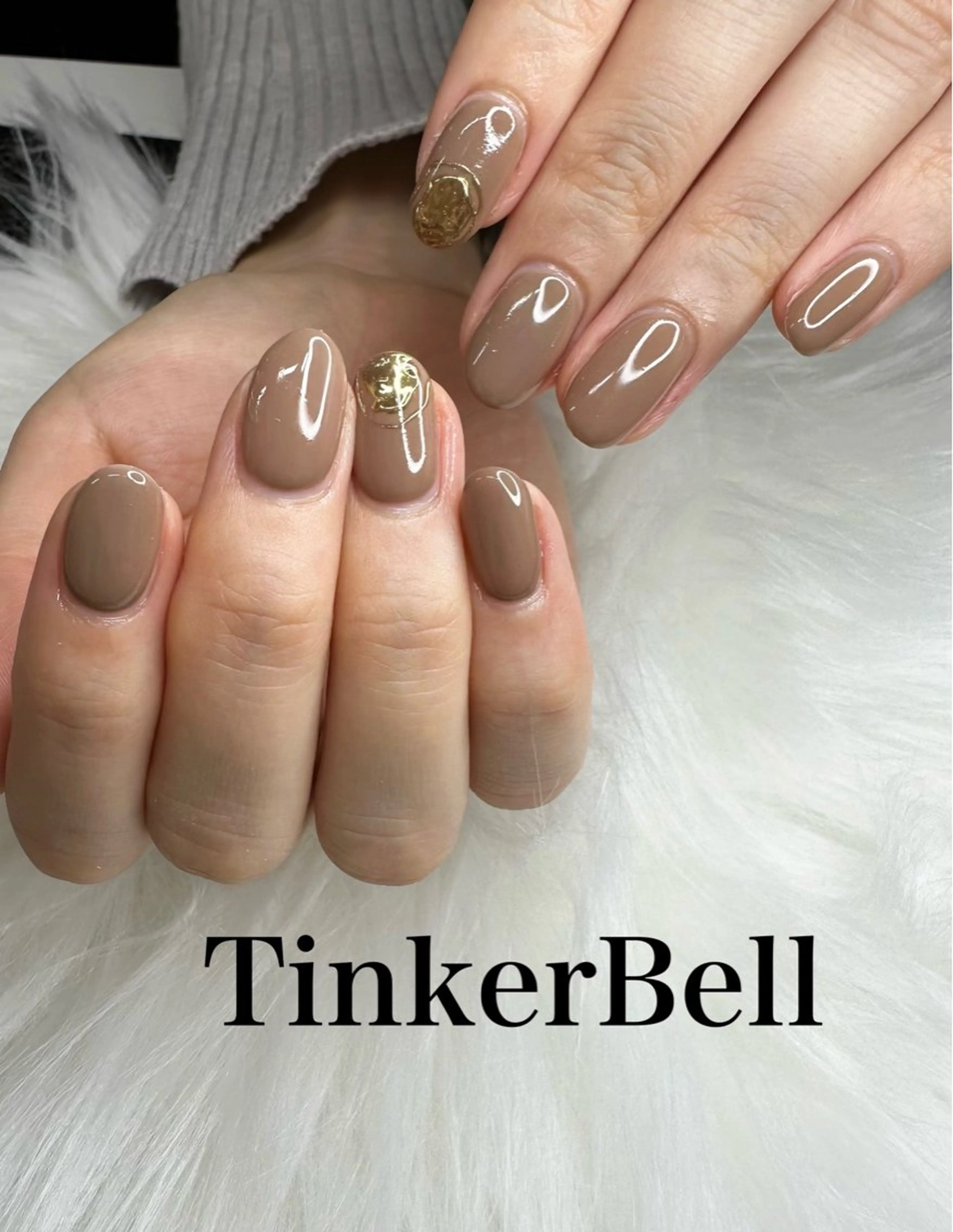 ネイル シンプルネイル ハンドネイル Tinker Bellのネイルデザイン