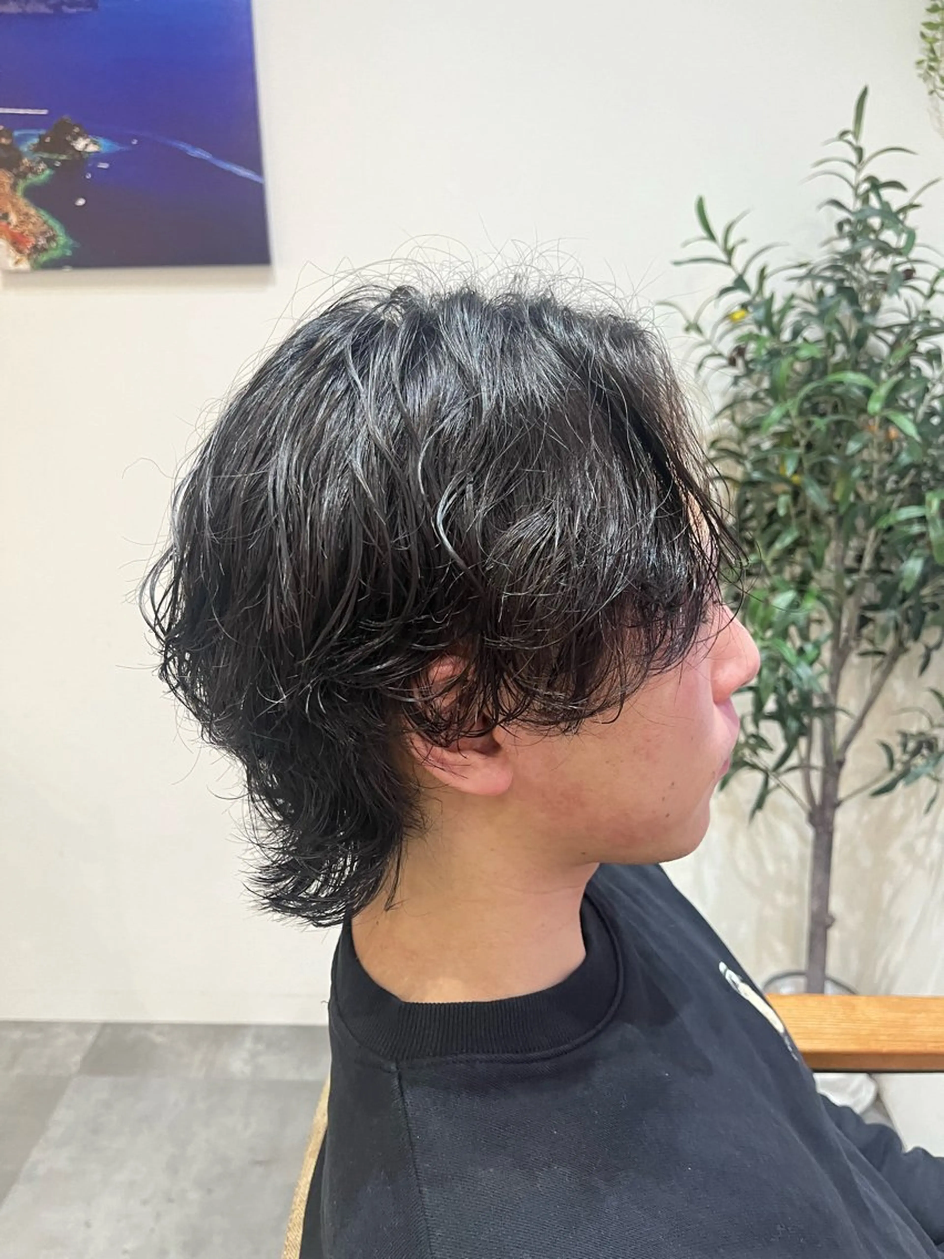 パーマ メンズ 藤田 詩織のヘアスタイル