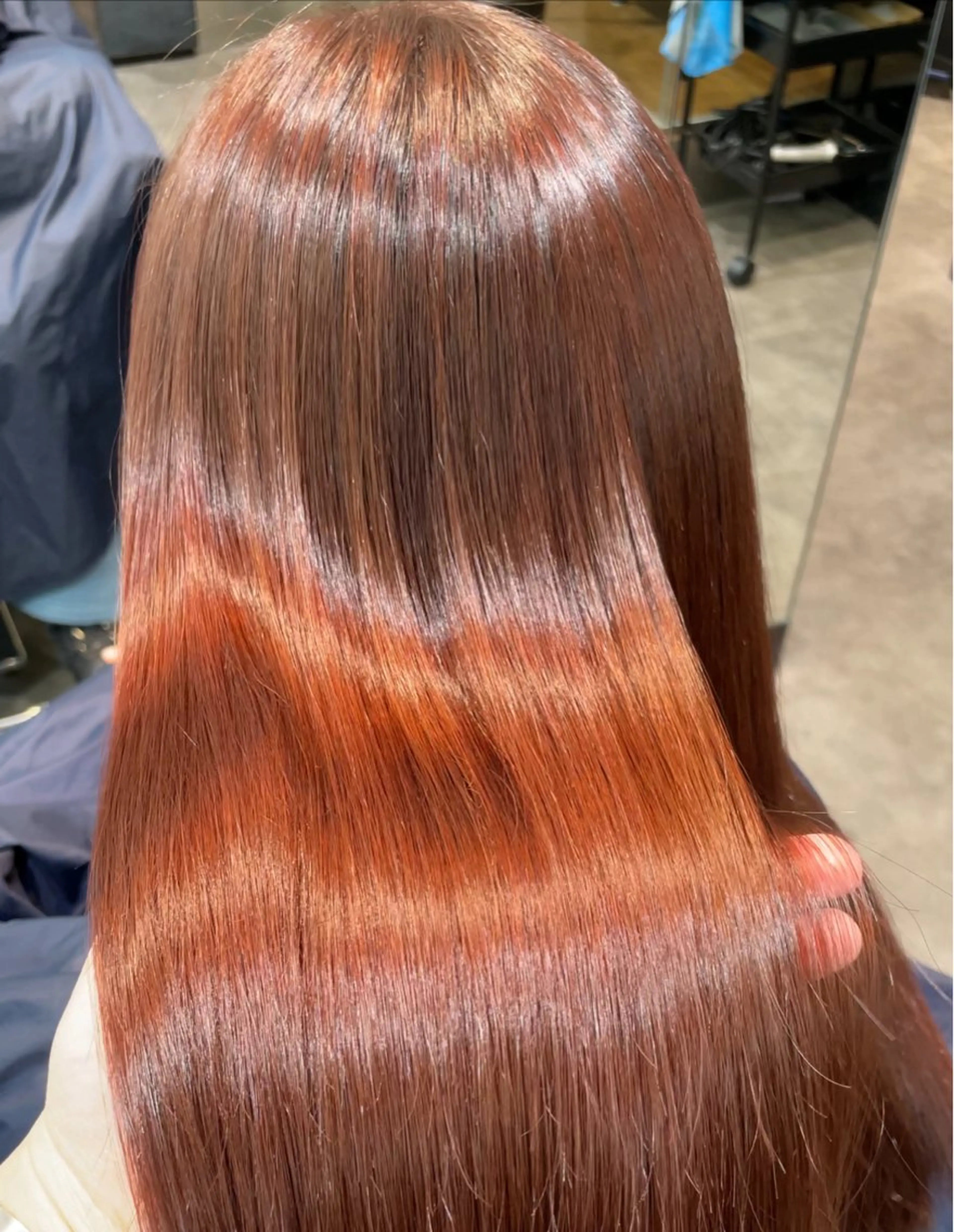 ロング カラー トリートメント ブリーチなし ダブルカラー/ゆなのヘアスタイル