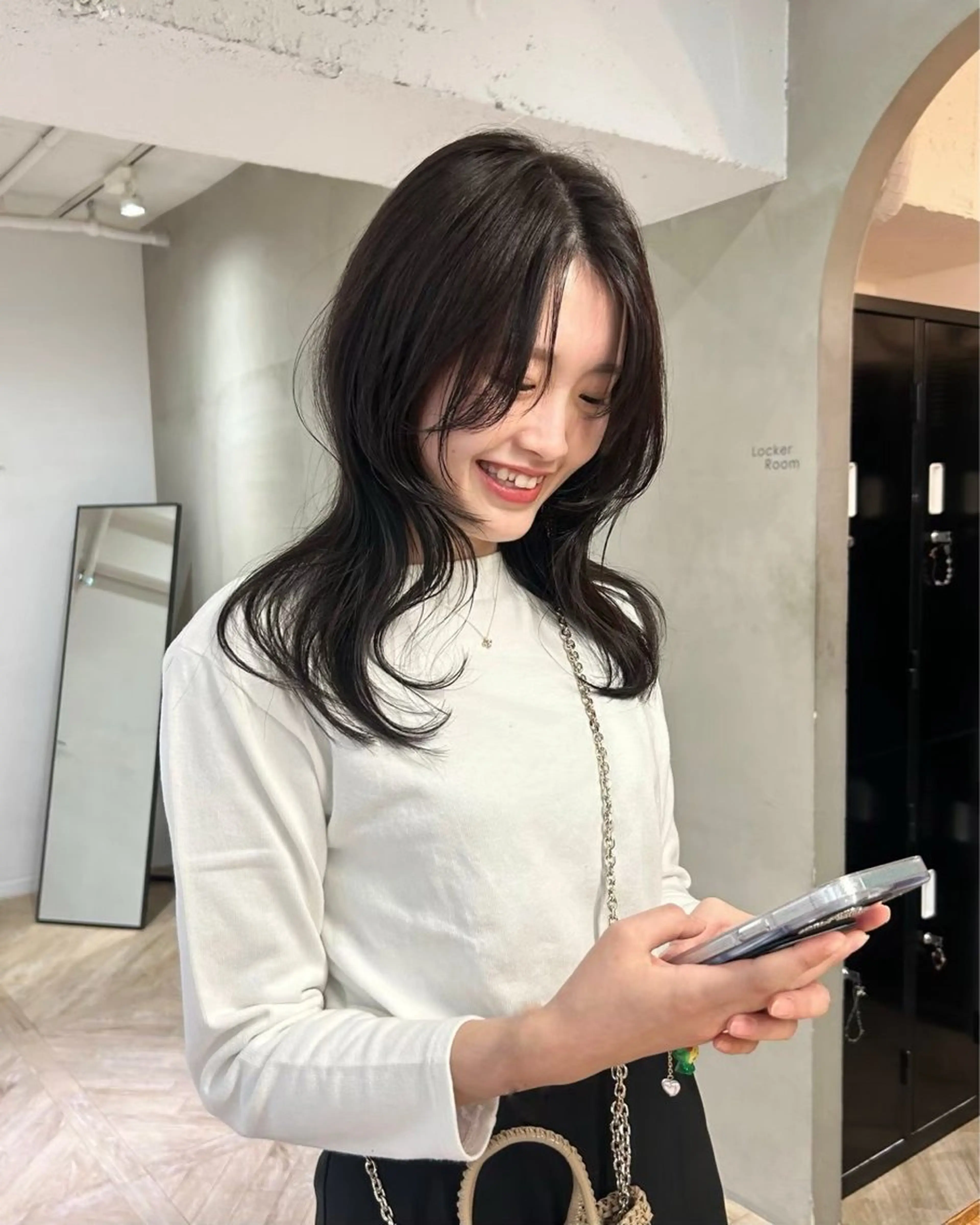 セミロング LOREN AO所属・名古屋透明感カラー /LOREN RIOのヘアスタイル