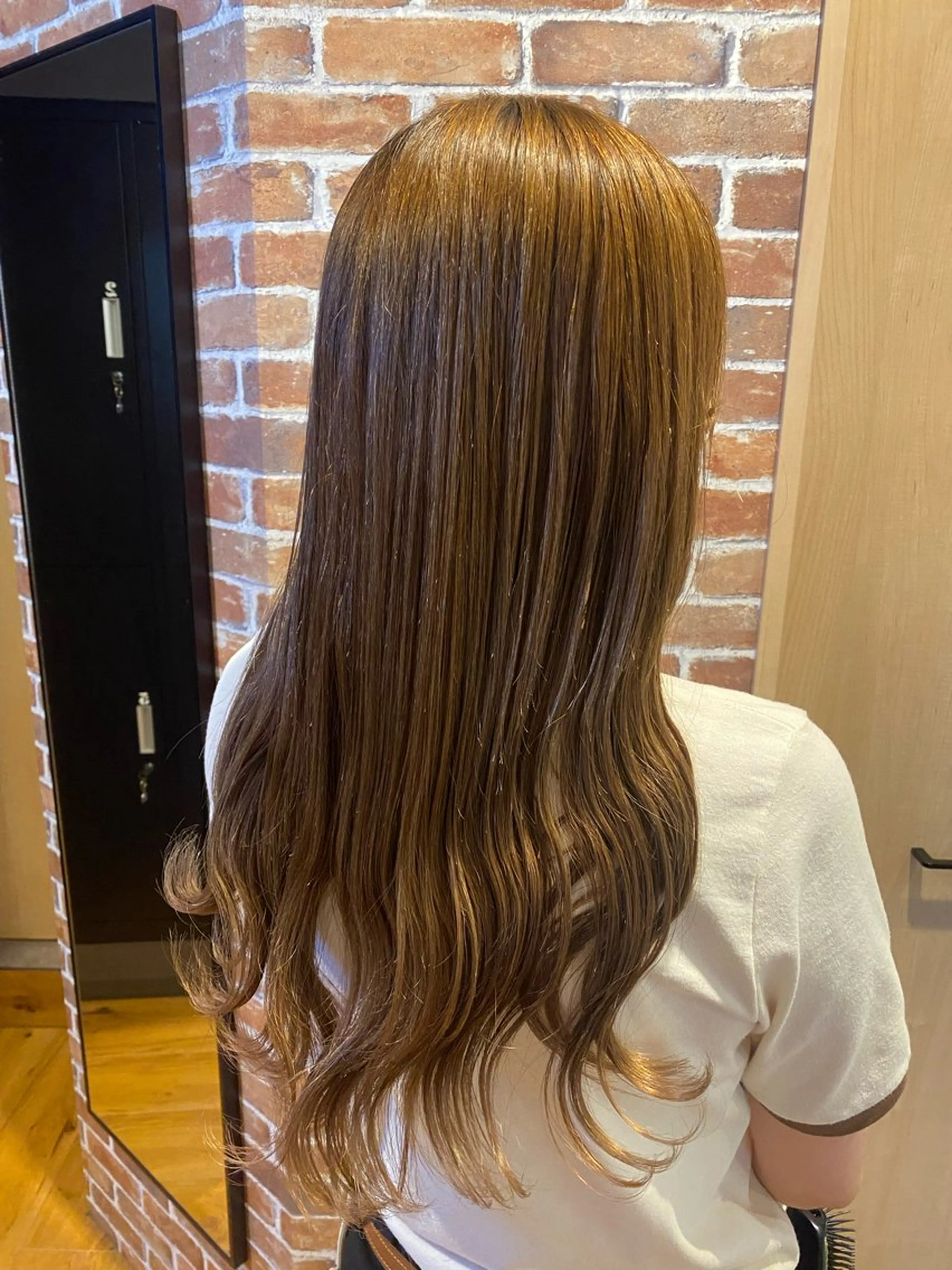 ロング カラー カット ヘアカラー 透明感カラー/韓国 ヘア🩶yuri🩵のヘアスタイル