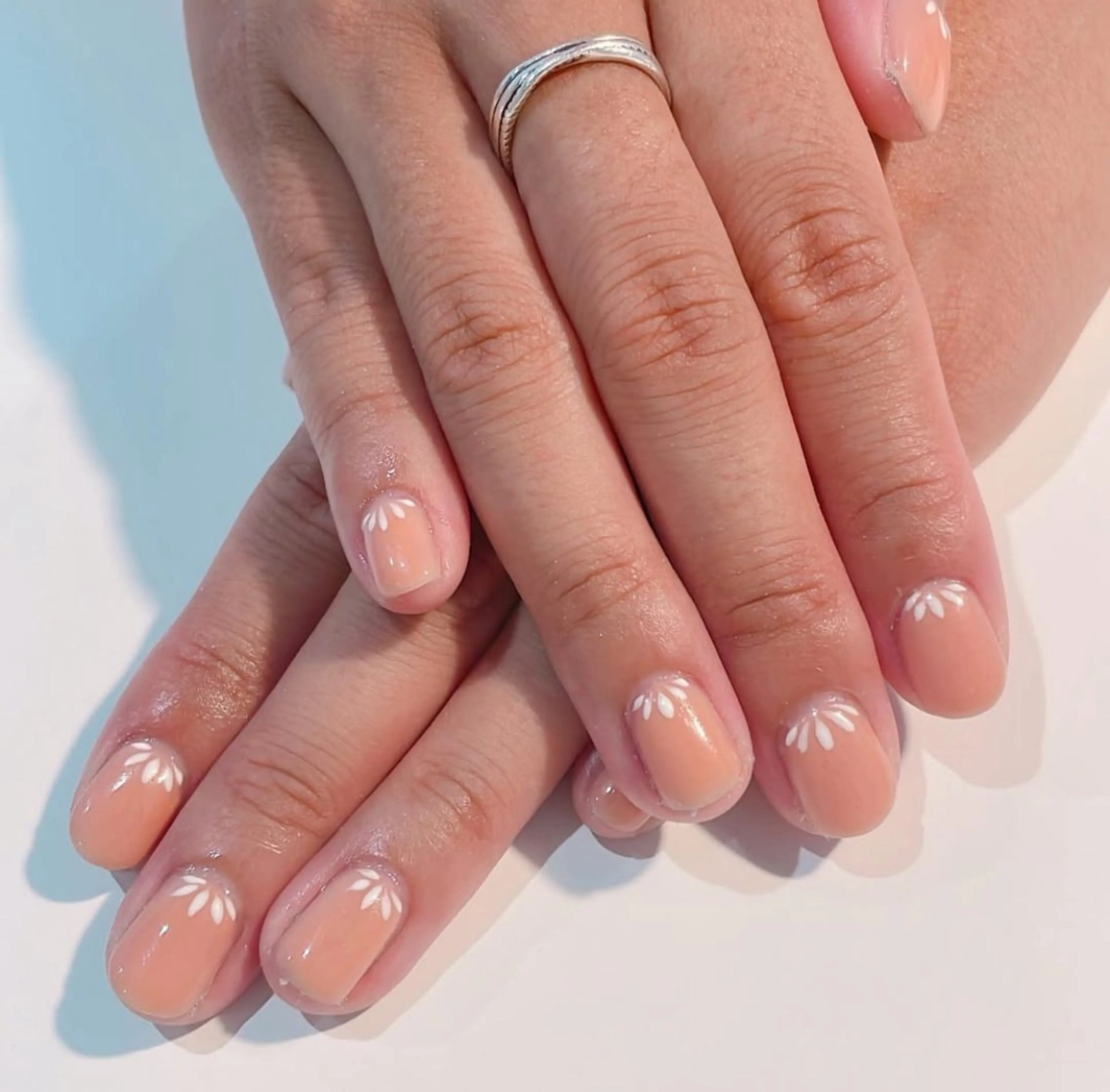 ネイル アートネイル フレンチネイル シンプルネイル Seek Red Nail所属・Yoshitake Saoriのネイルデザイン