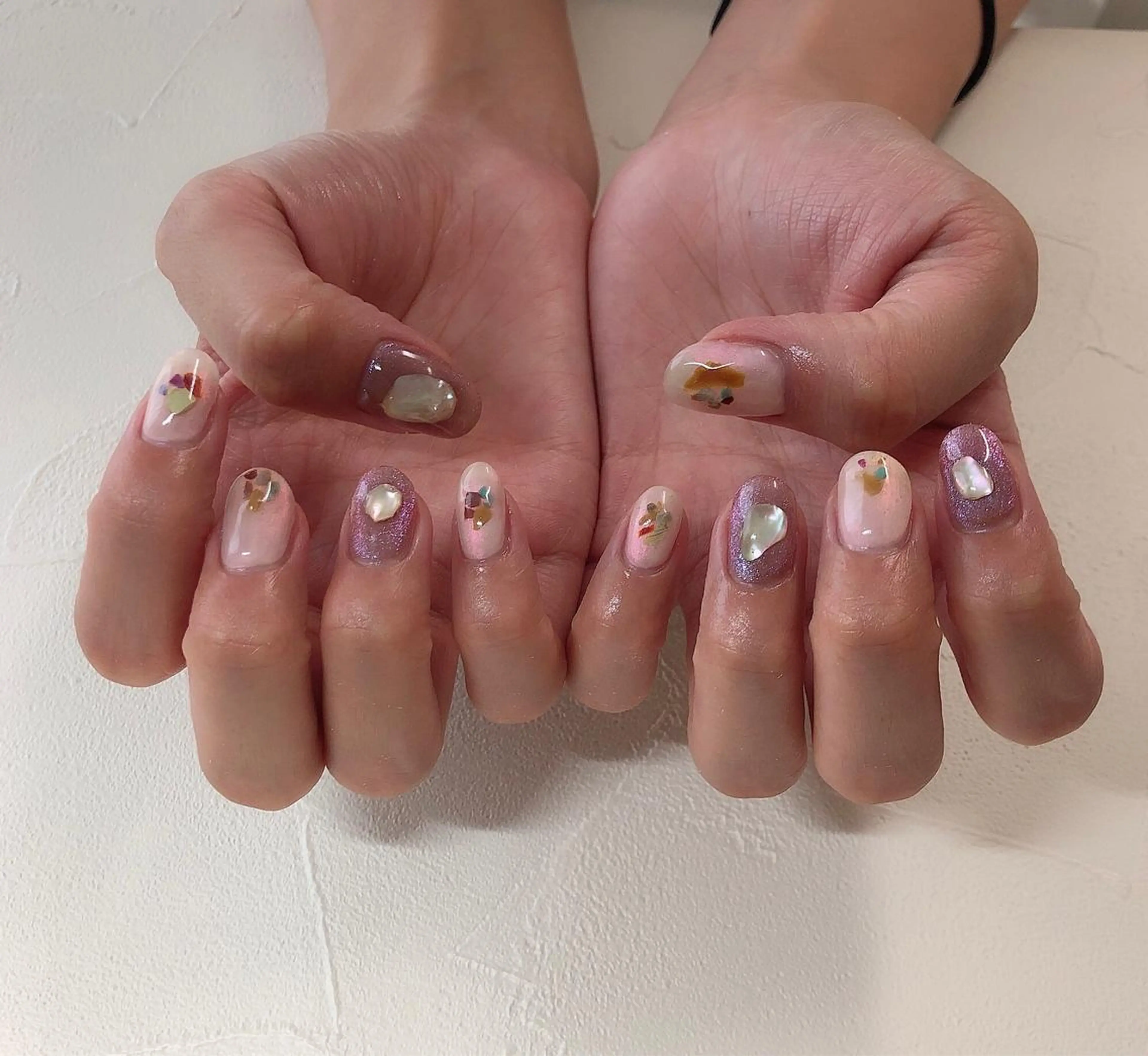 ネイル アートネイル ニュアンスネイル 夏ネイル nails 🎀meのネイルデザイン