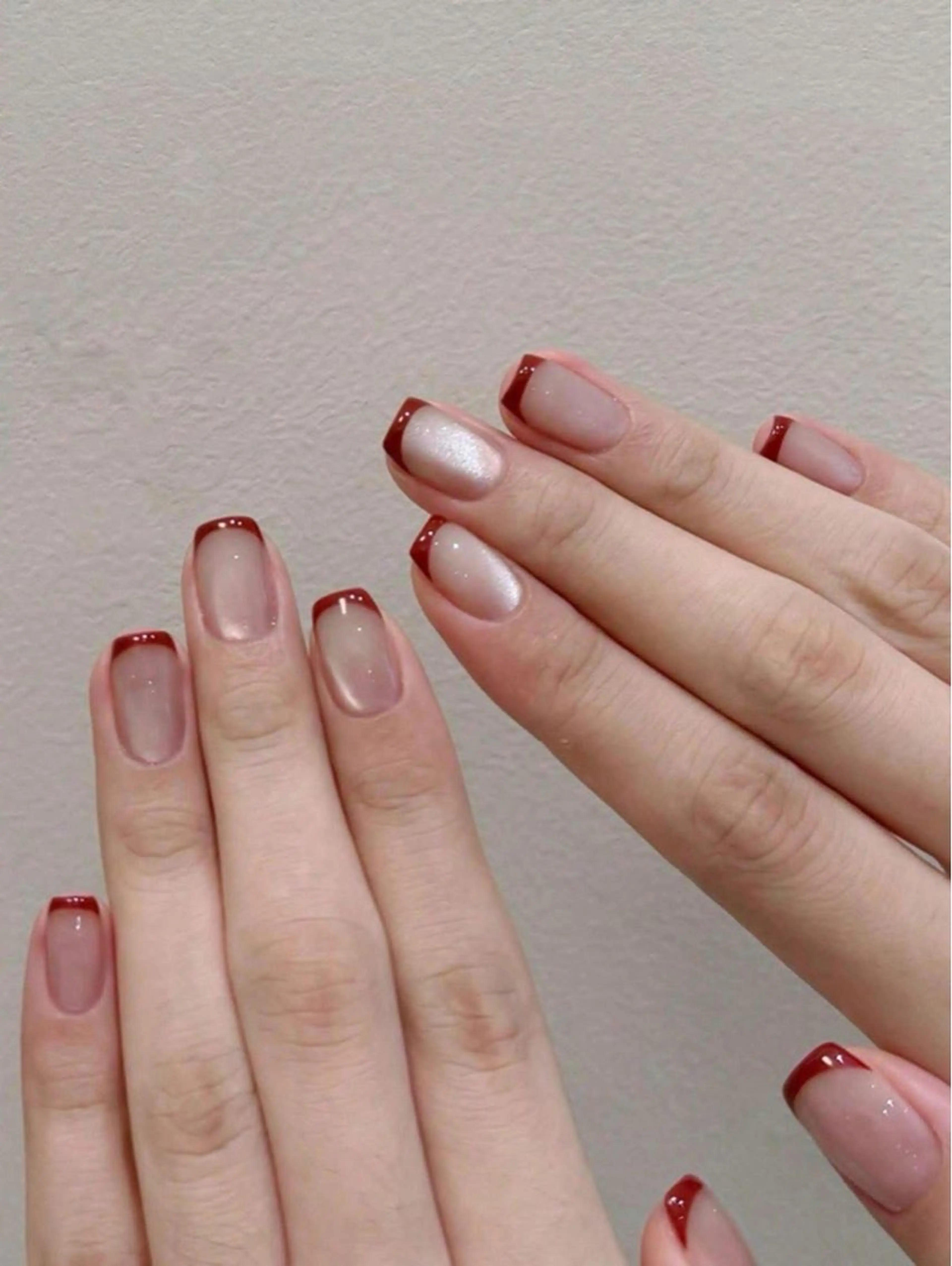 ネイル アートネイル フレンチネイル ジェルネイル グラデーション 韓国ネイル 村中 ハナのネイルデザイン