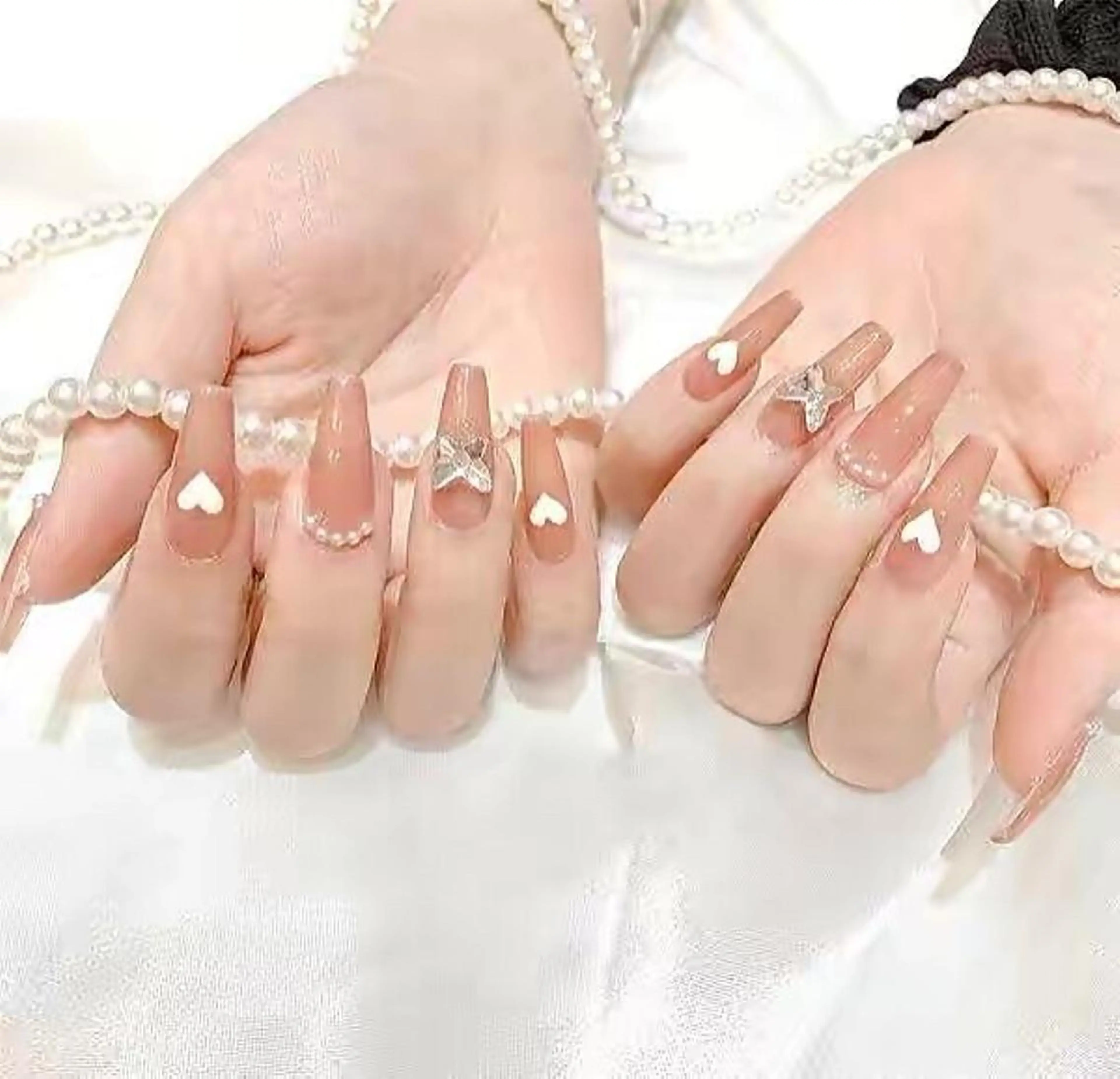 【新規ソフトジェルオフ無料】持ち込みデザイン（ 両手アート6本  ）の写真