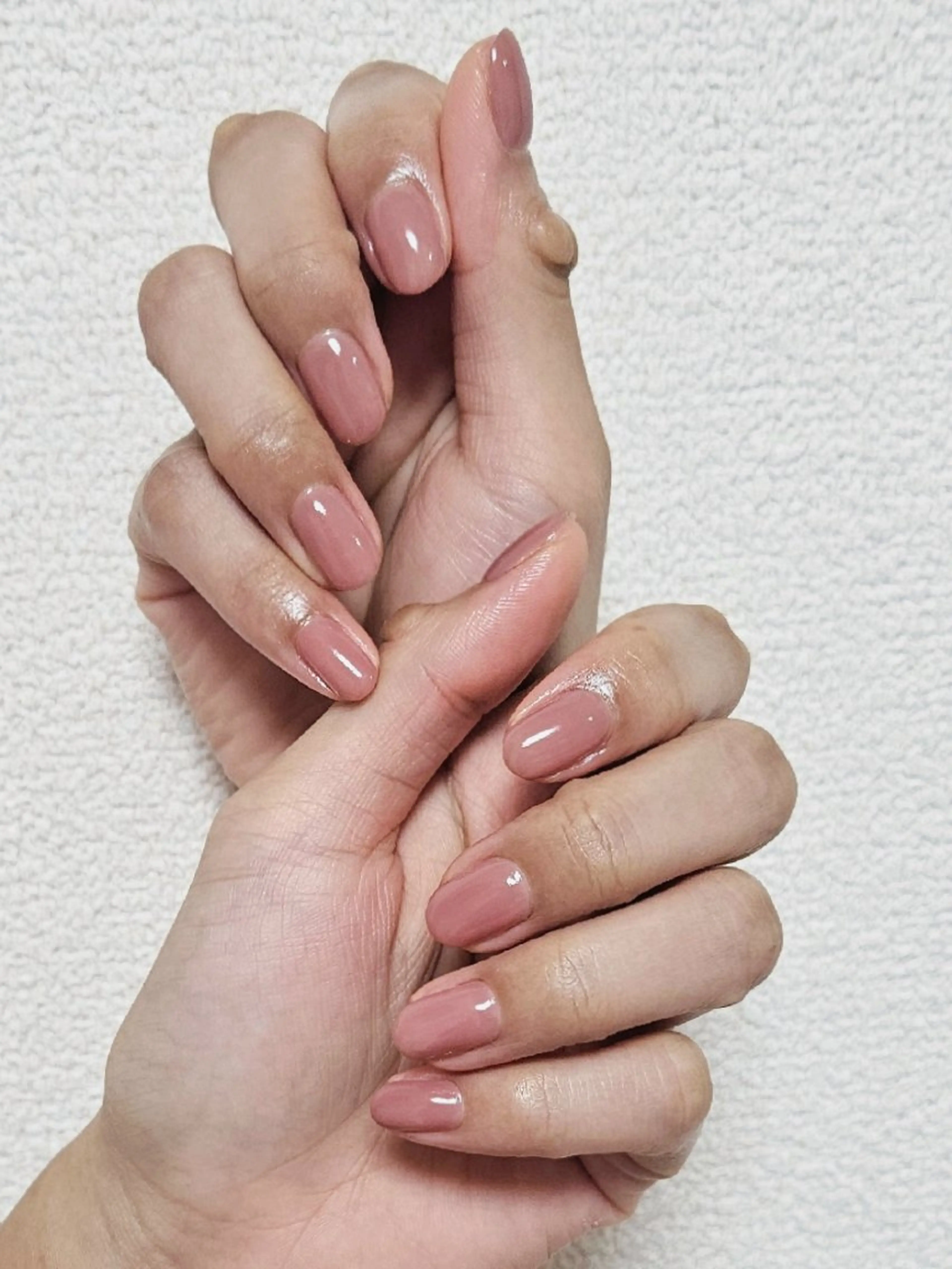 ネイル ワンカラーネイル ピンク ハンドネイル WALNUT eyebrow&nail所属・WALNUT くるみの眉毛・アイブロウイメージ