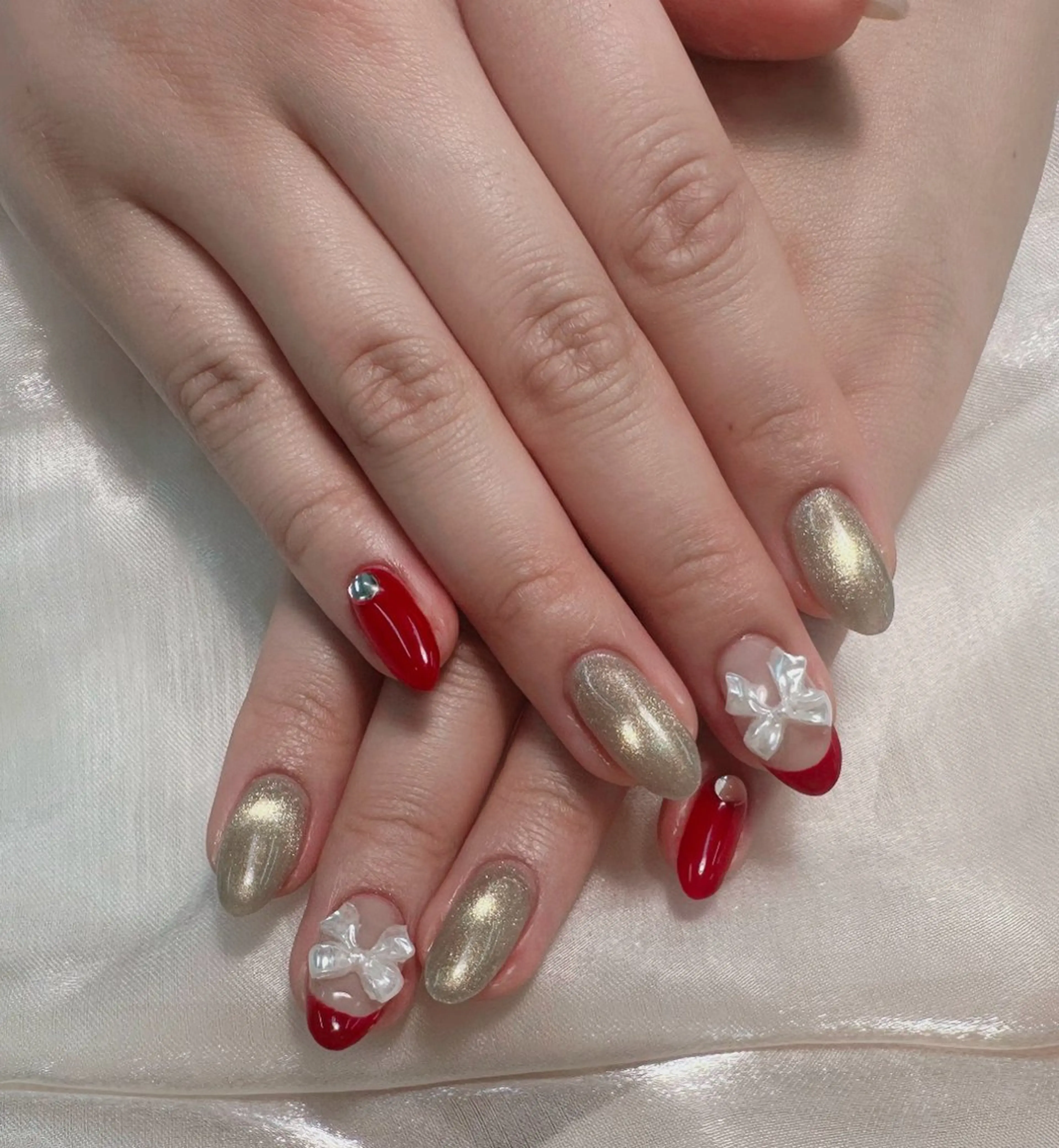 ネイル 冬ネイル クリスマス ハンドネイル ネイリスト💅💖 kiki🎀のネイルデザイン