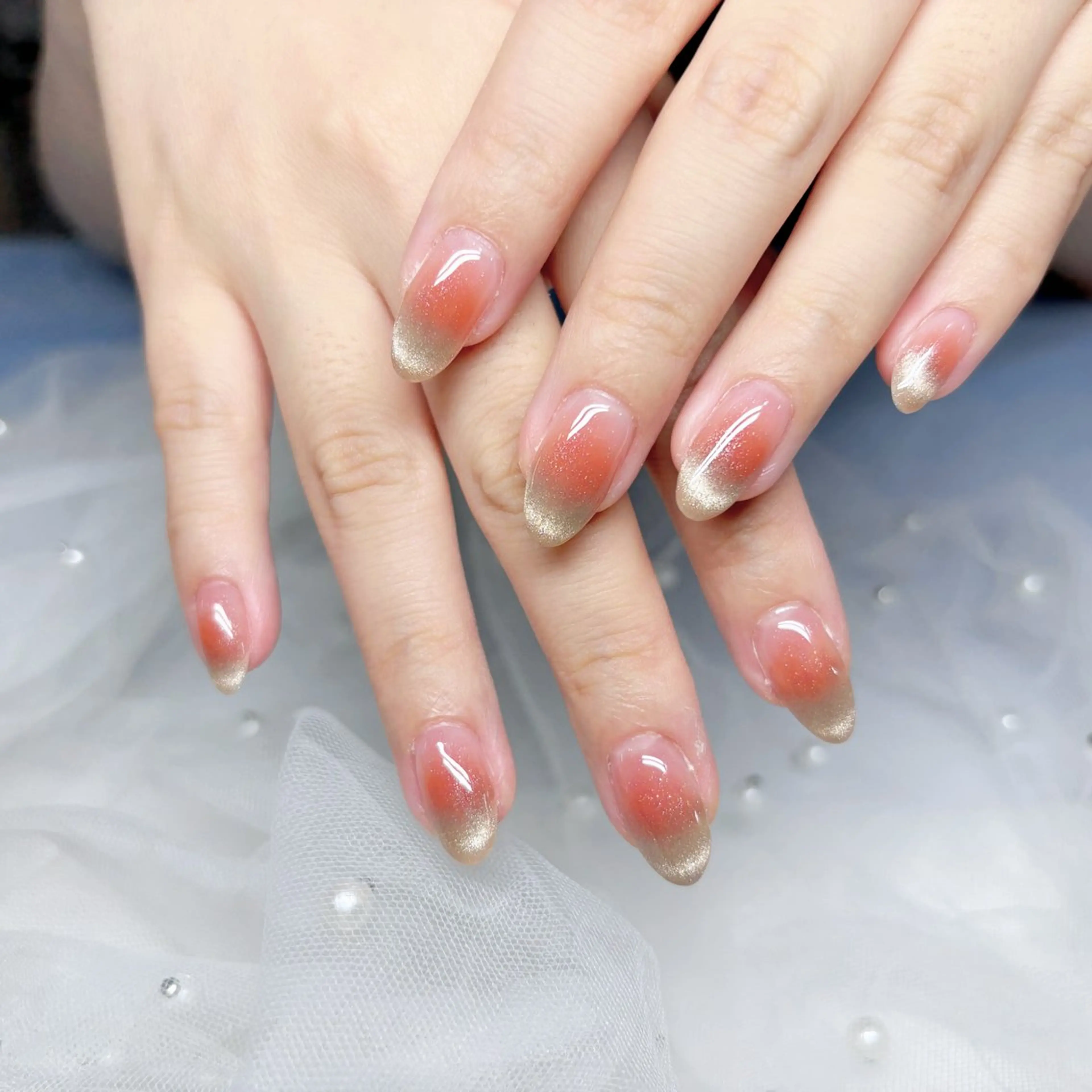 ネイル ハンドネイル H3 Nail Tsuki🦋💙のネイルデザイン