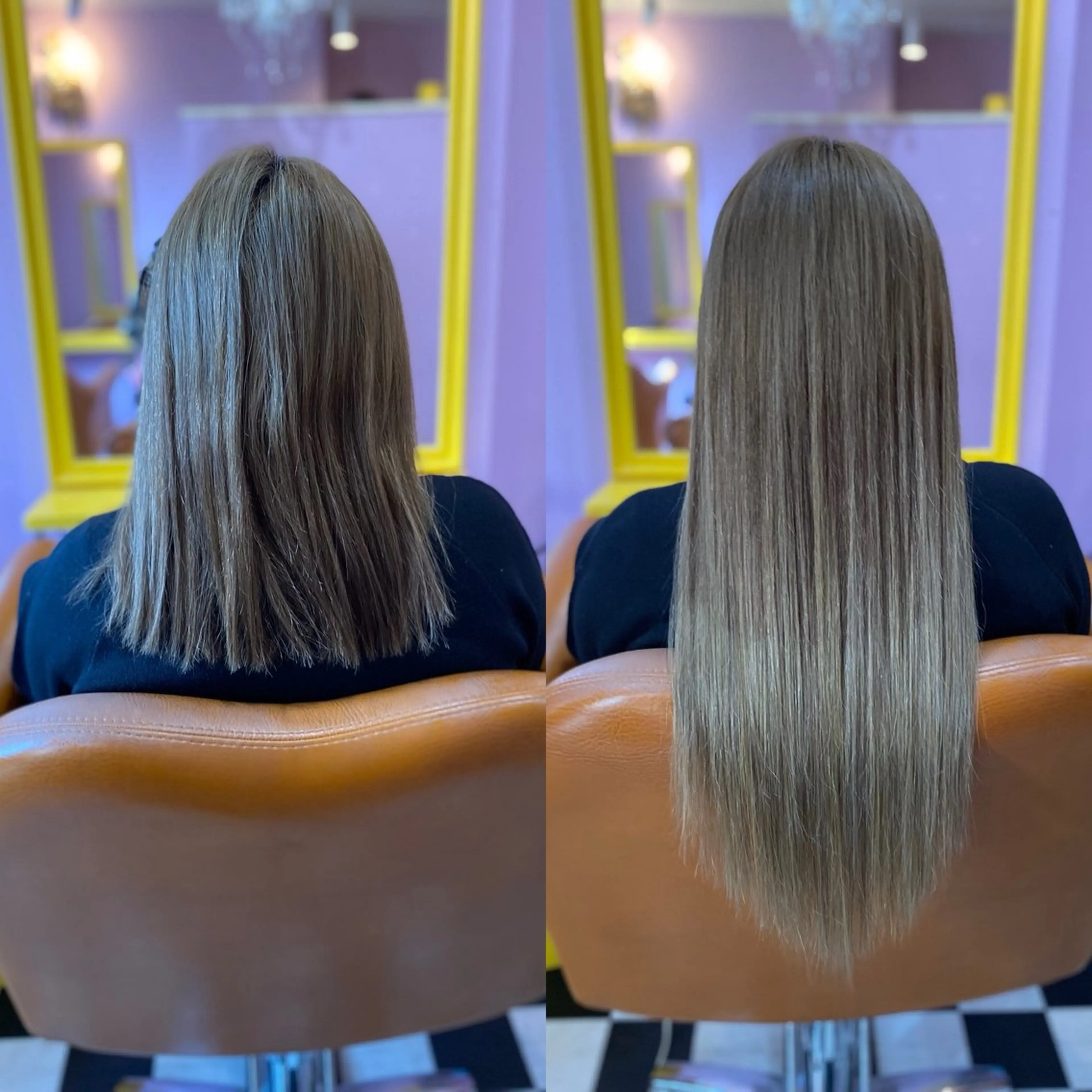 セミロング チビ編み込みエクステ どぅ〜す/YUIのヘアスタイル