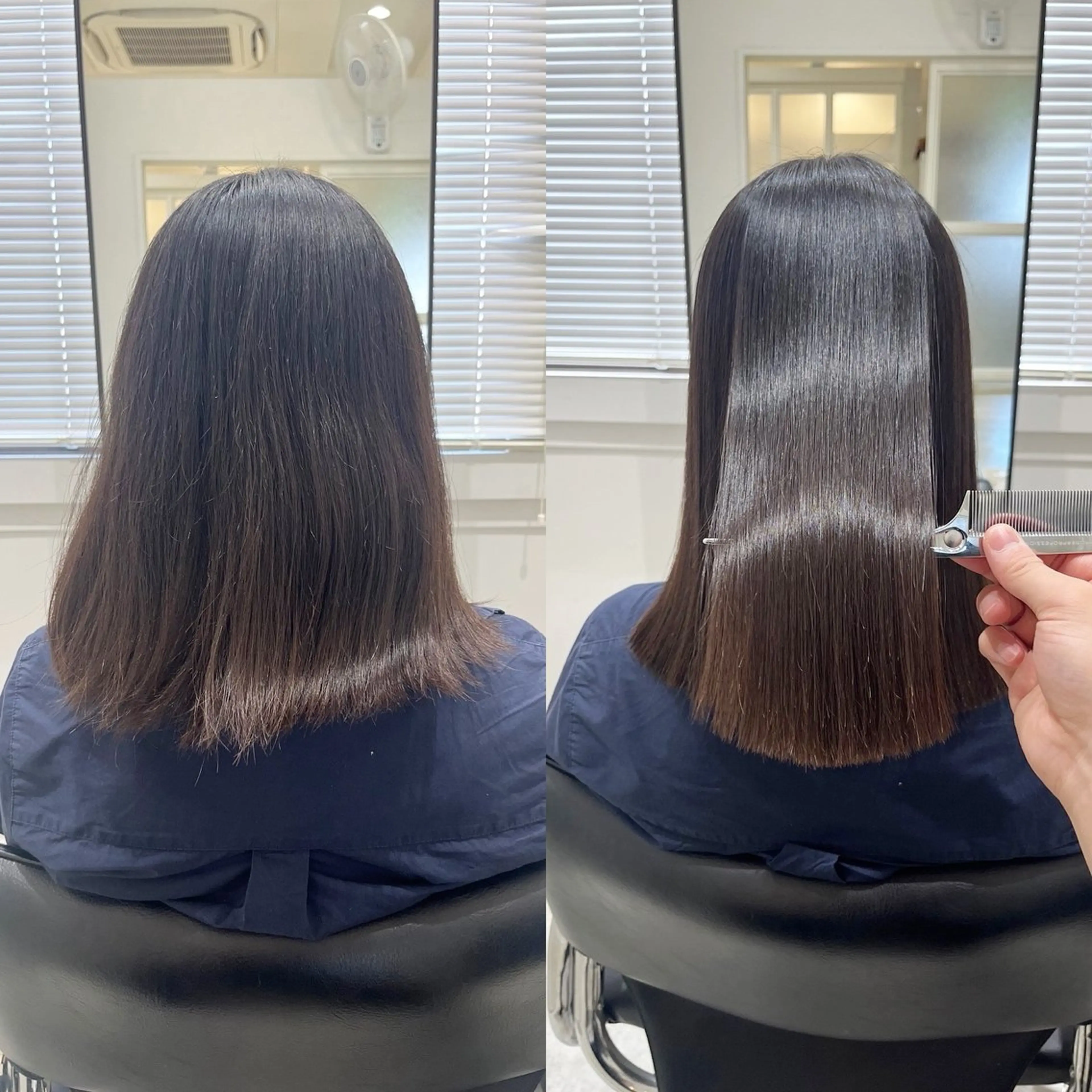 【ご新規様限定💕】美髪縮毛矯正(酸性ストレート)+プレミアムケアトリートメントの写真