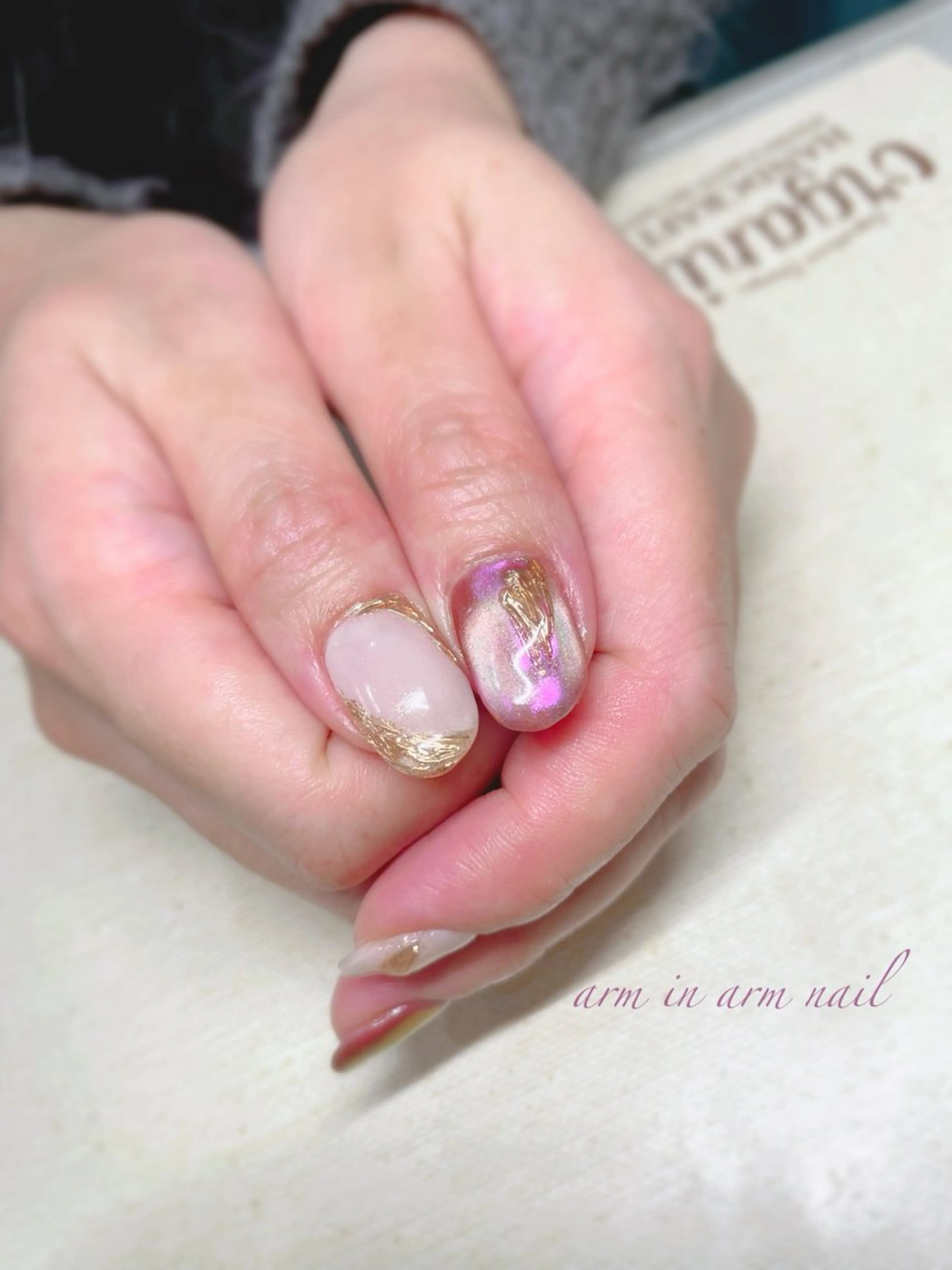 ネイル arm in arm ︎✿Yamamotoのマツエク・マツパデザイン
