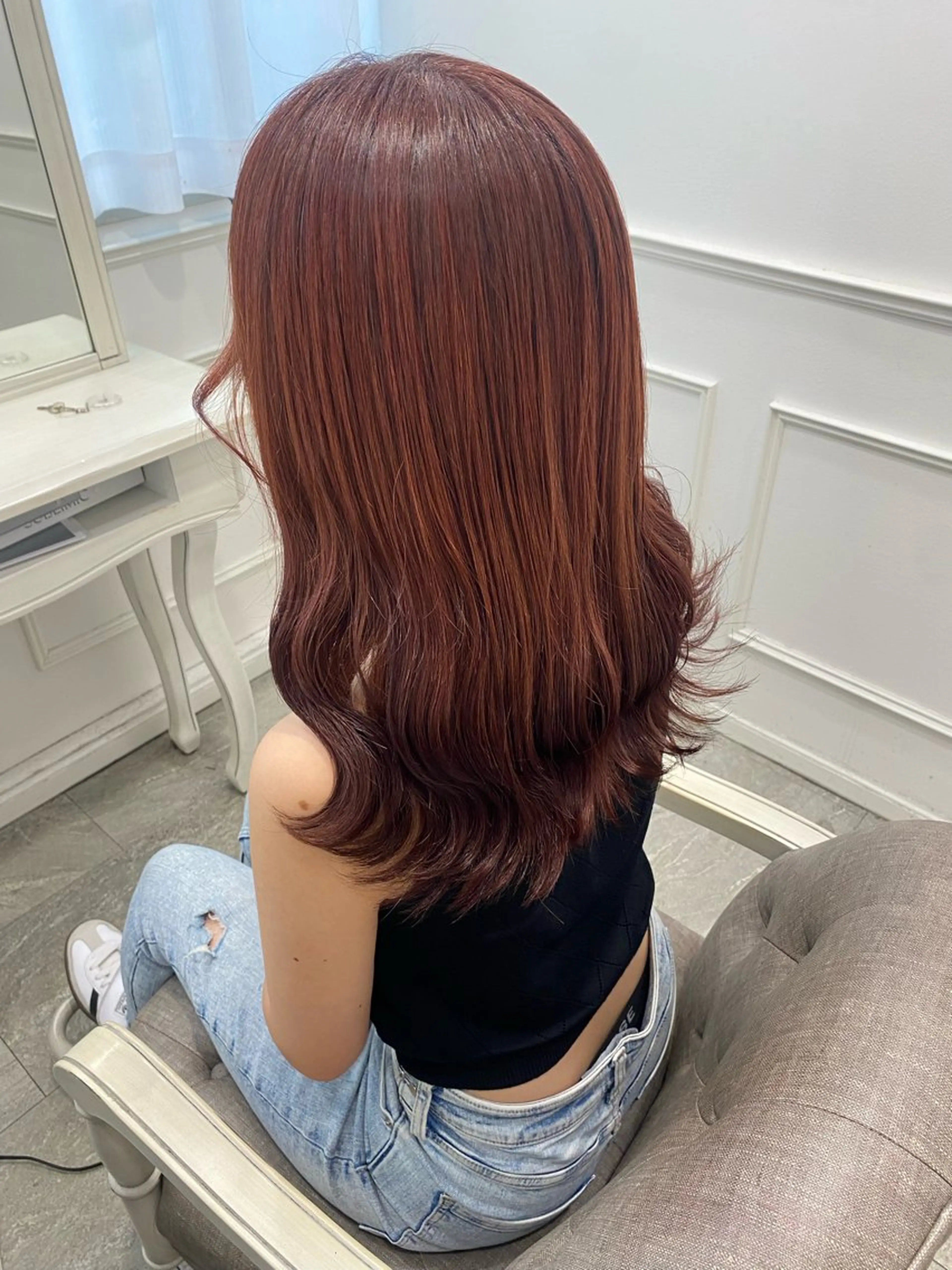 ロング 新田 妃那のヘアスタイル