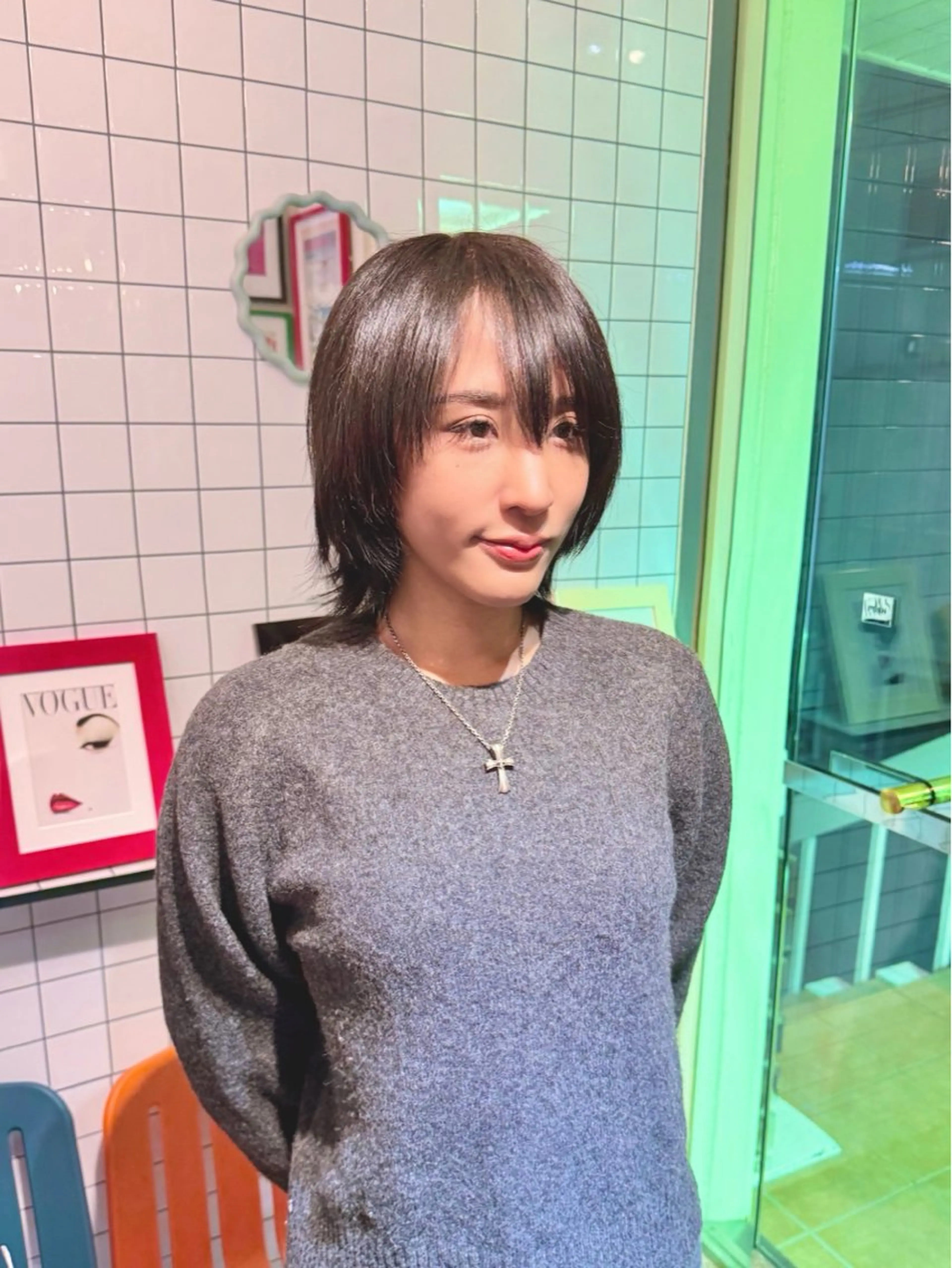 ショート エクステ ウルフレイヤー エクステ/kokiのヘアスタイル