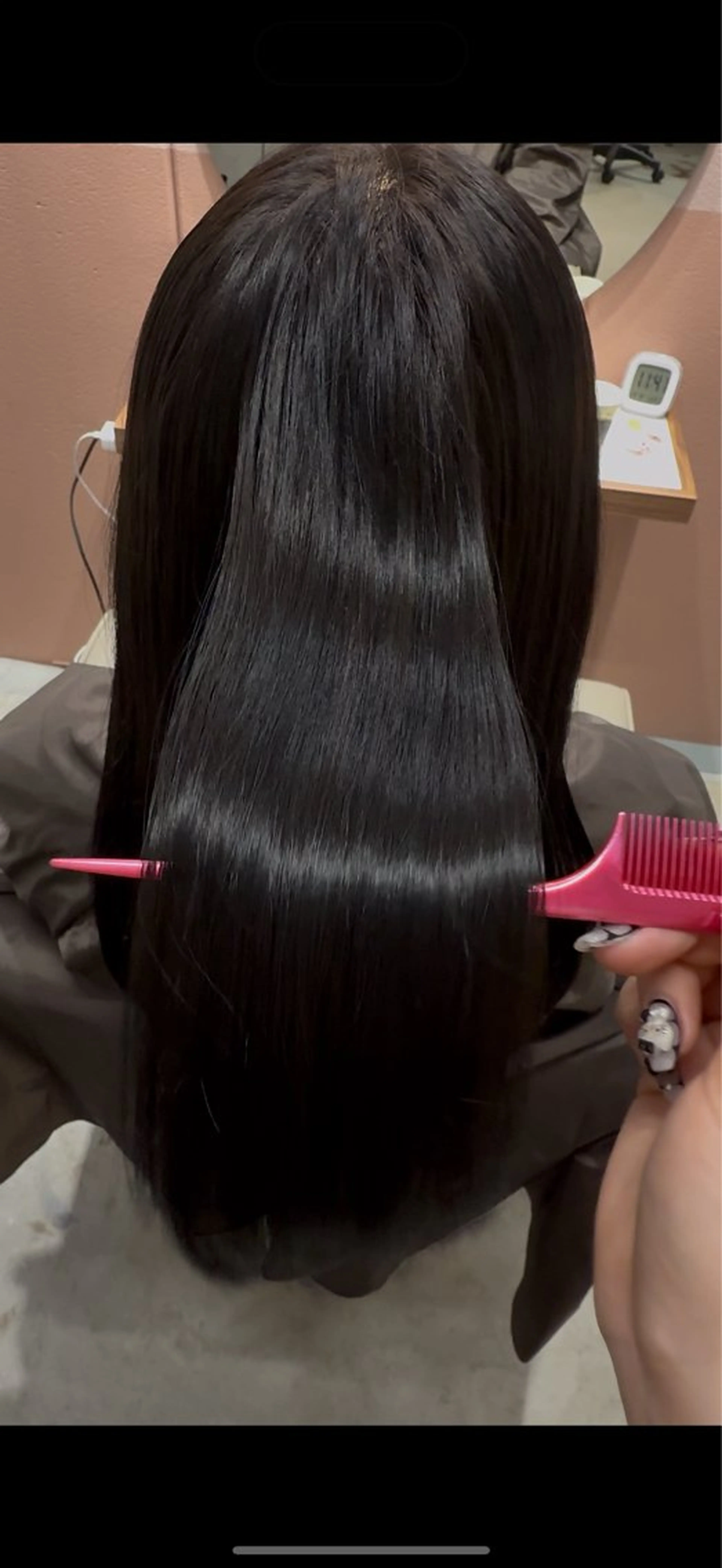 カラー 黒髪 🍒HARUKA🍒 髪質改善/艶髪/韓国のヘアスタイル
