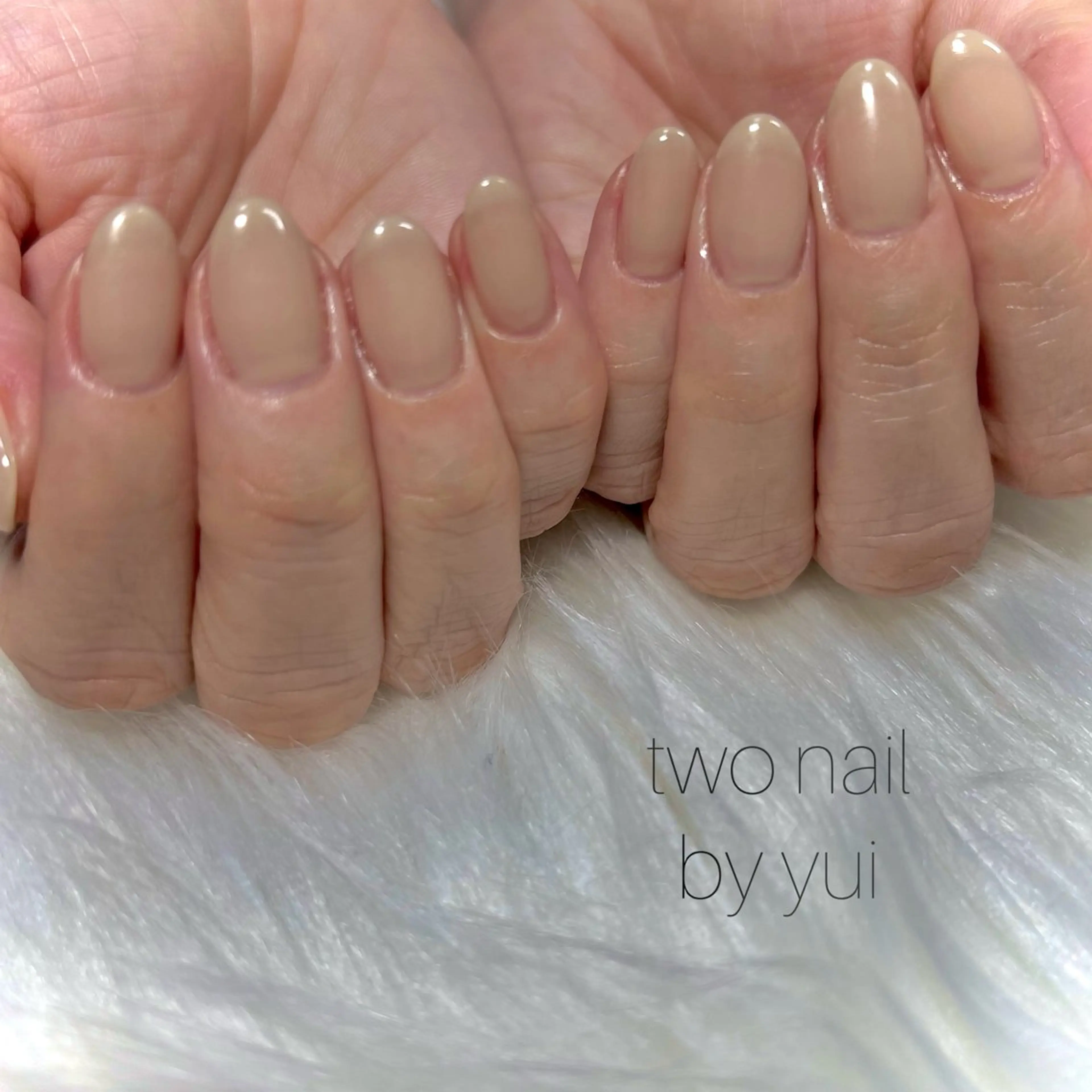 ネイル ネイルチップ ホワイト ハンドネイル two nailのネイルデザイン