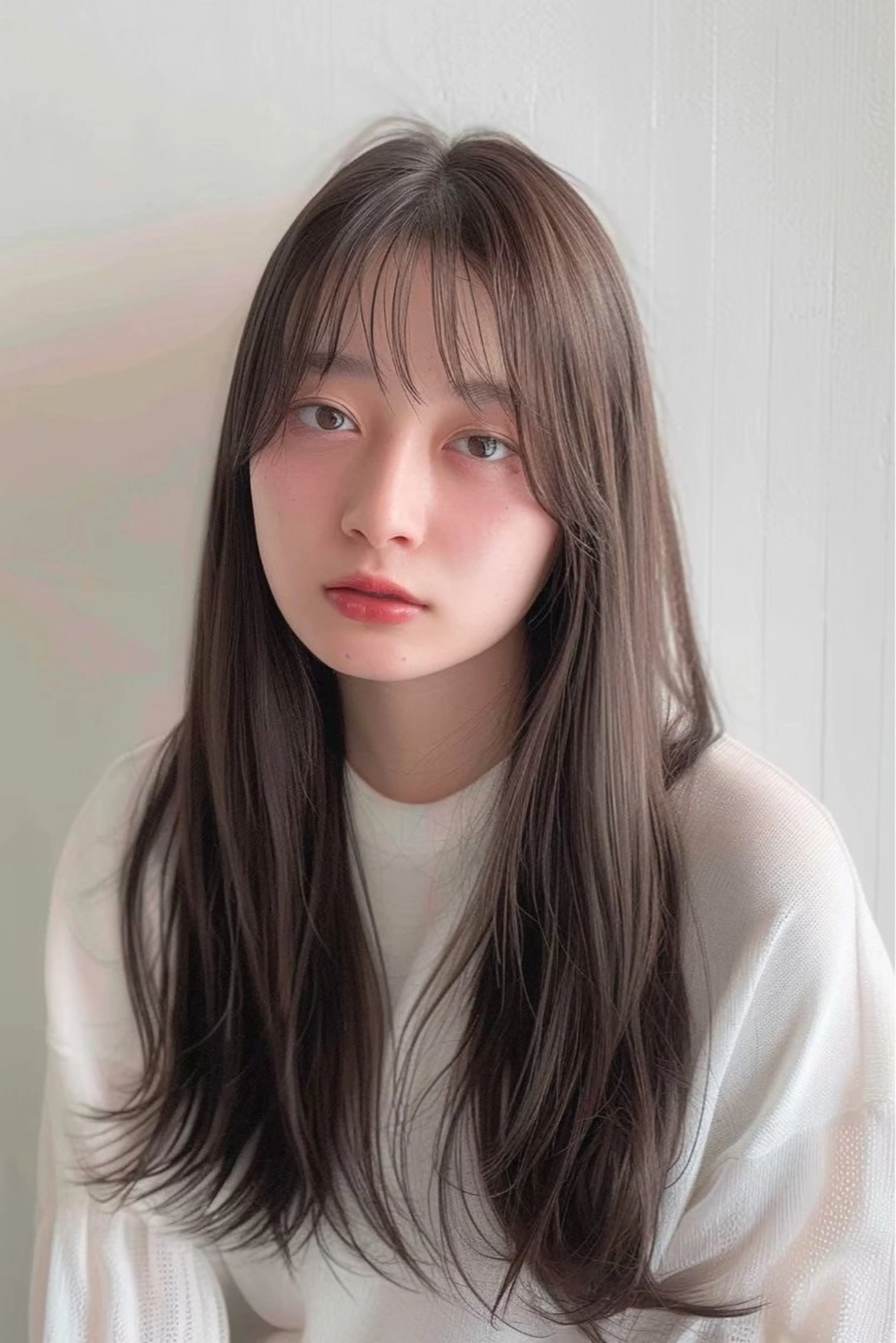 ロング カラー カット ヘアカラー トリートメント 学割クーポンあり/ 透け感カラーYUTOのヘアスタイル