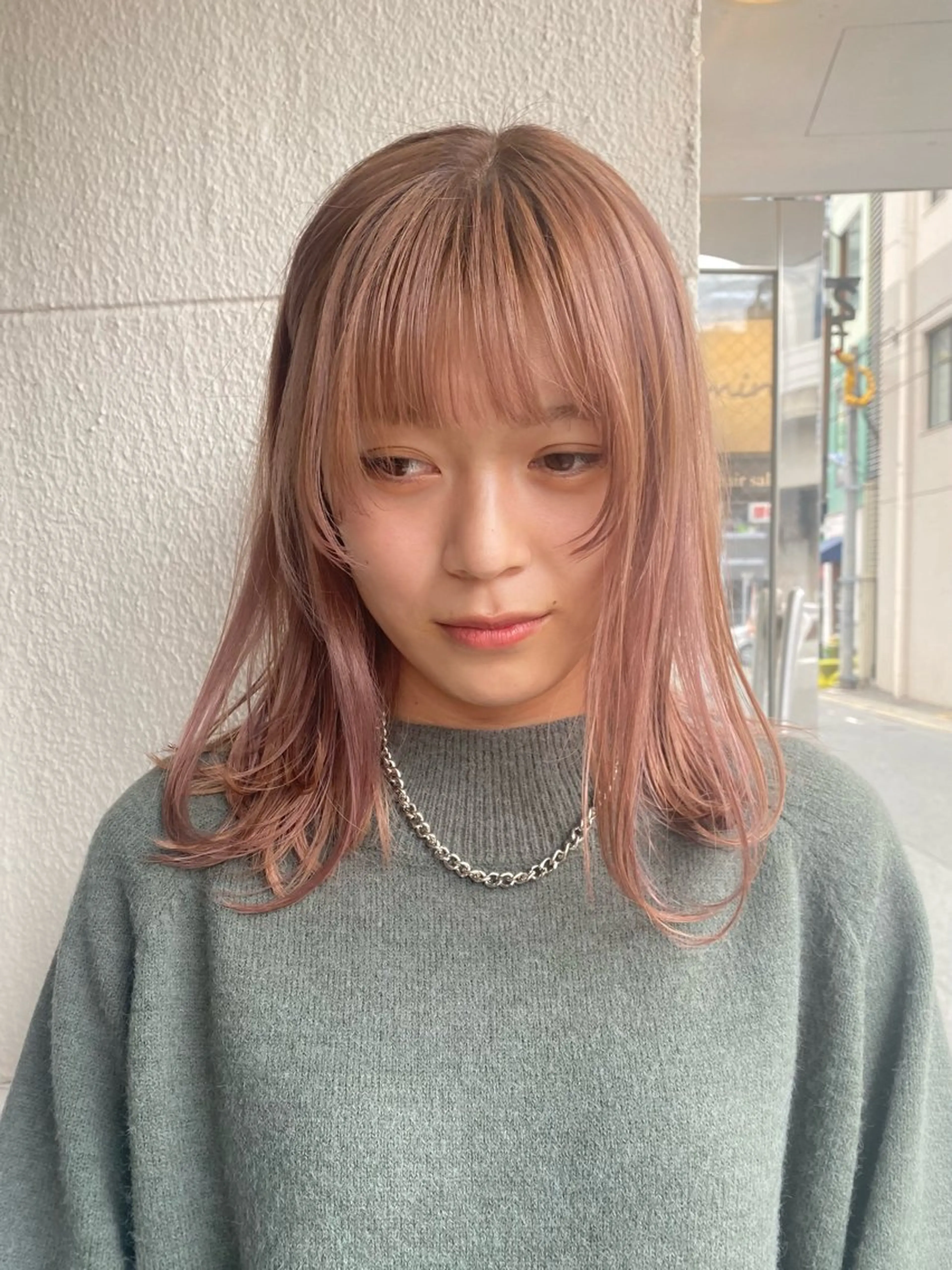 ミディアム ヘアカラー トリートメント musiiik saya/今泉のヘアスタイル