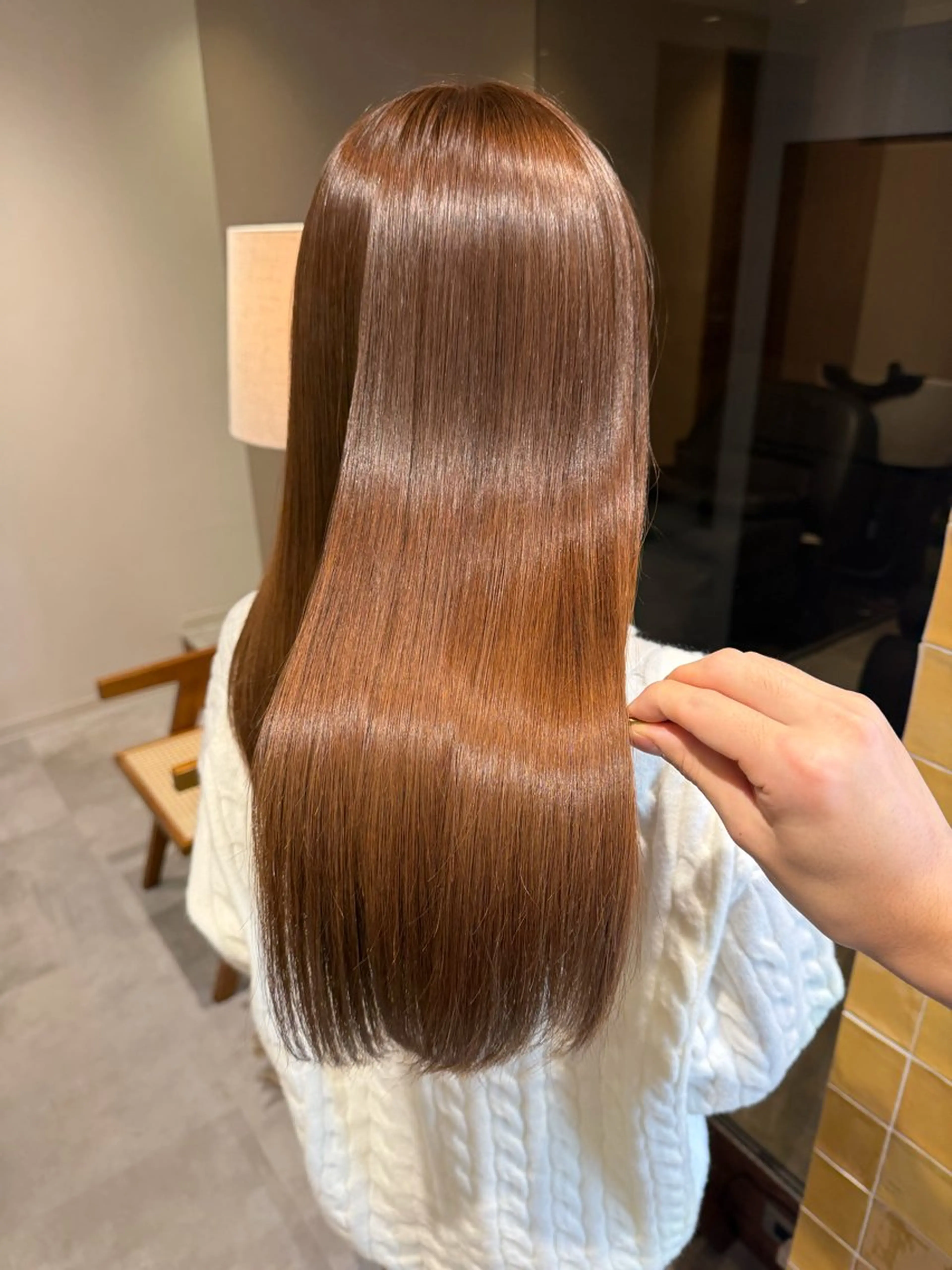 カラー 髪質改善 ヘアカラー トリートメント 艶髪/透明感 レイヤー YUKIのヘアスタイル